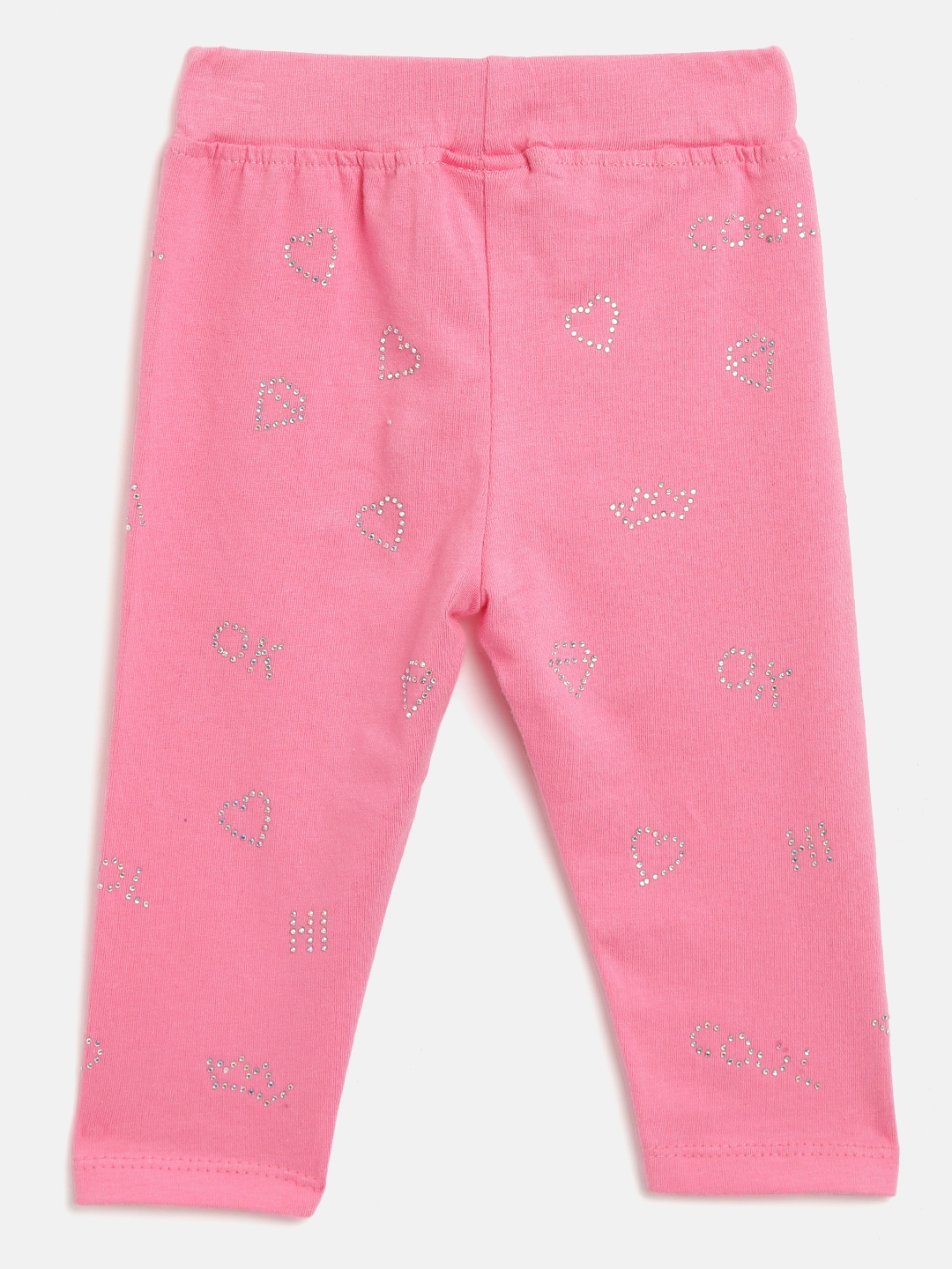 

Little Kangaroos Girls Pink Embellished Leggings