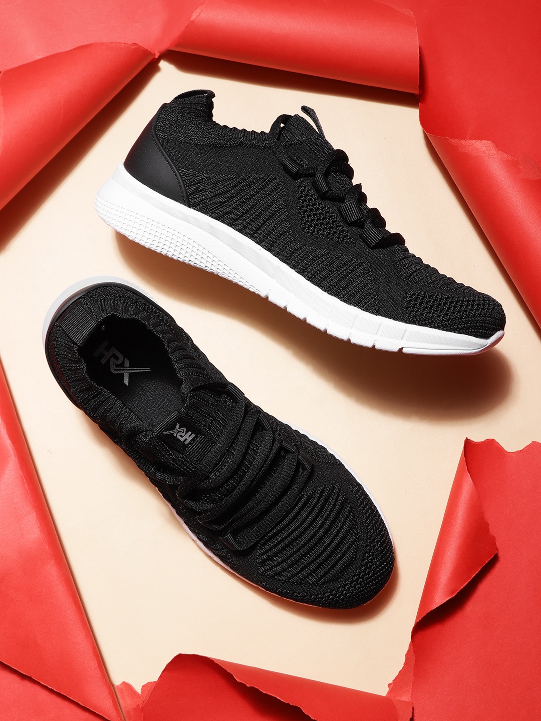 

HRX by Hrithik Roshan Women Black Wire Knit Running shoe