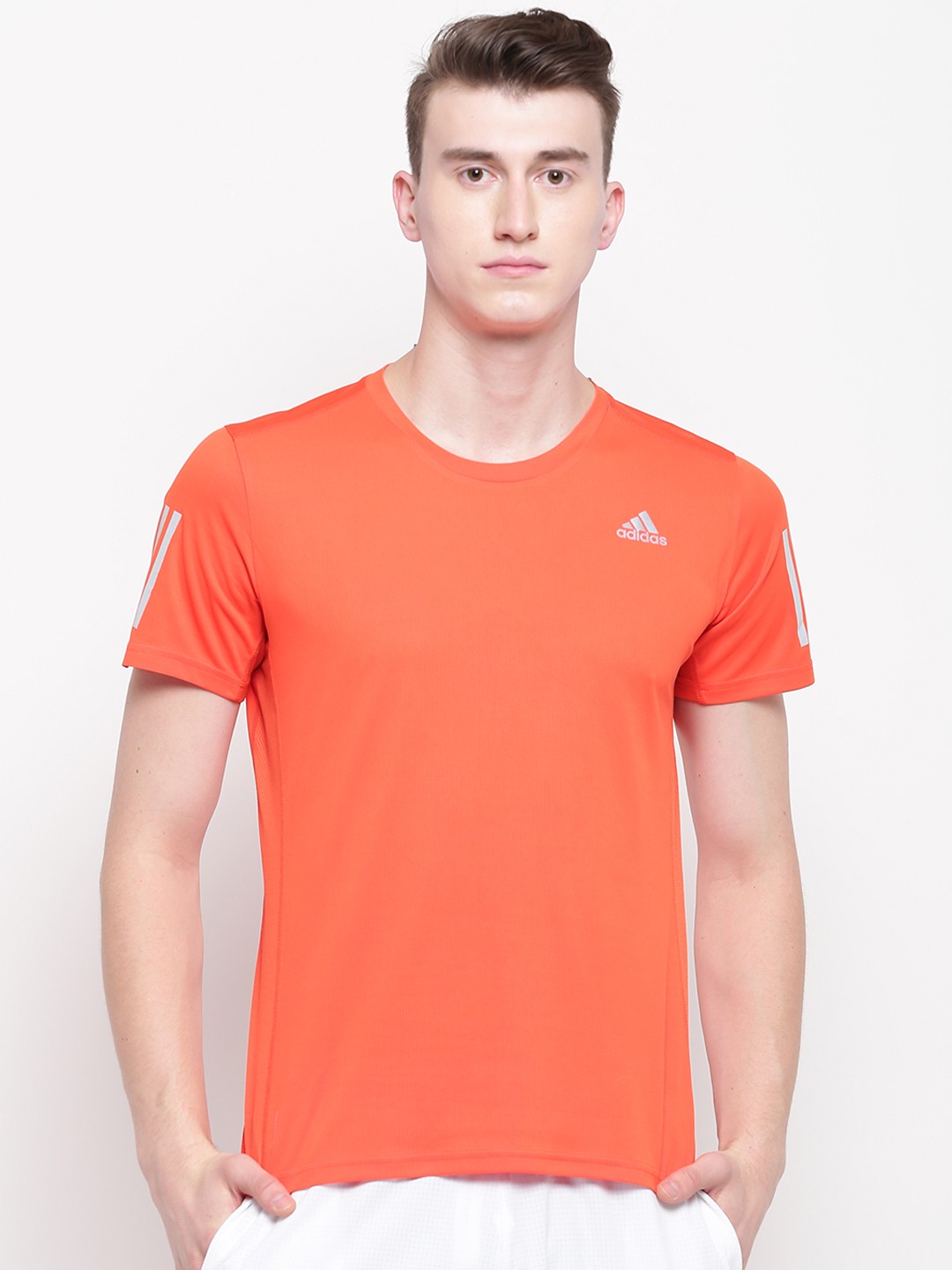 

ADIDAS Men Orange Solid Own The Run T-shirt