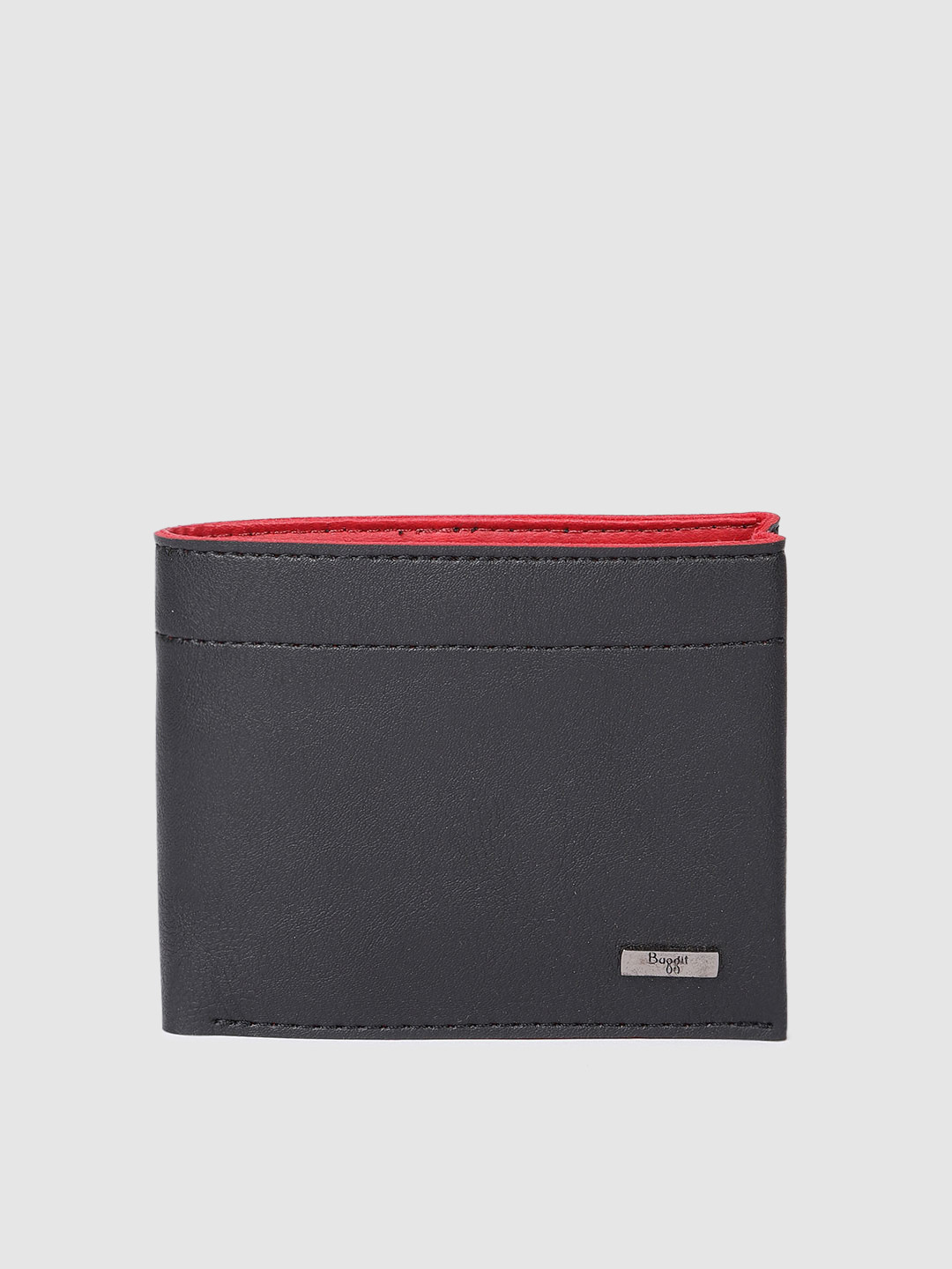 

Baggit Men Black Solid Two Fold Wallet
