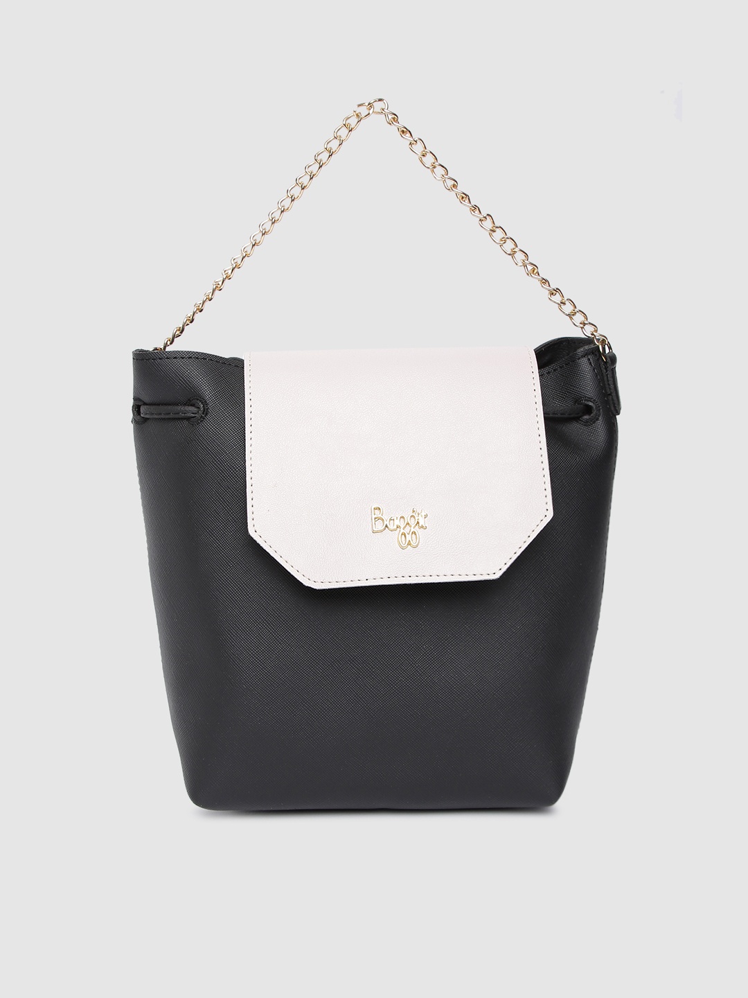 

Baggit Black & White Colourblocked Satchel