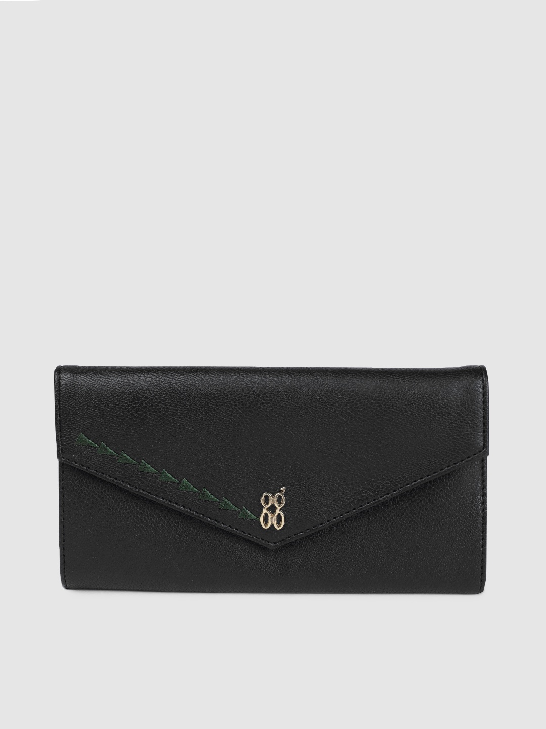 

Baggit Women Black Solid MOODY CHICAGO Two Fold Wallet