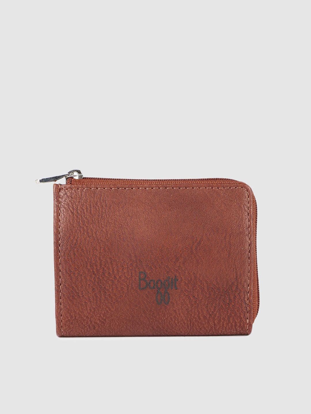 

Baggit Men Rust Red Solid Card Holder
