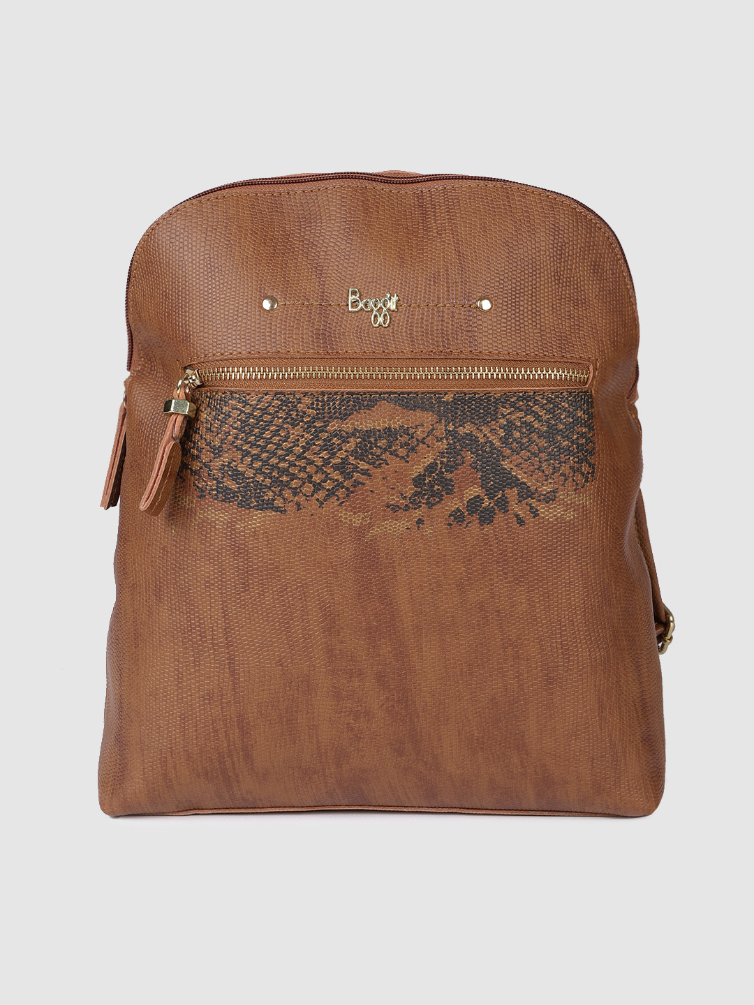 

Baggit Women Brown Textured Backpack
