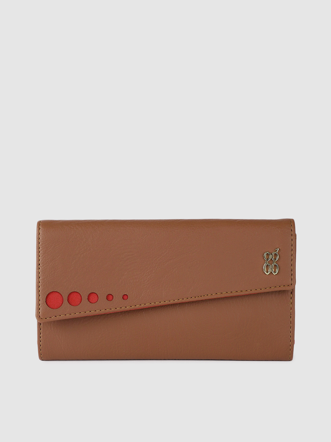 

Baggit Women Tan Solid Three Fold Wallet
