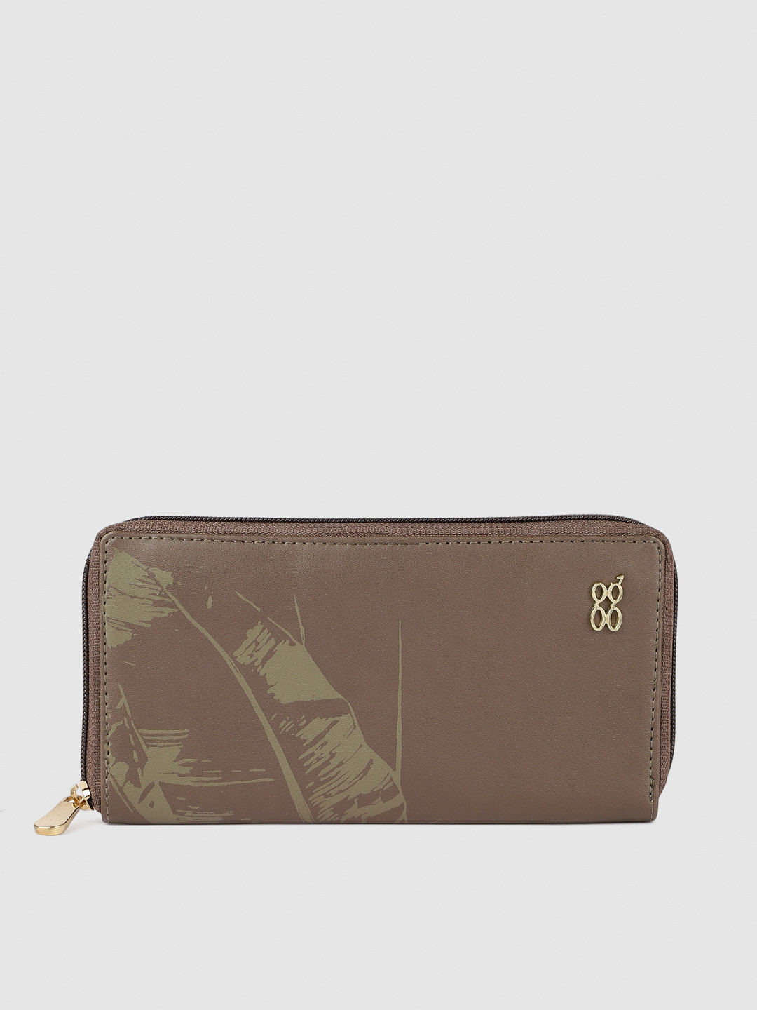 

Baggit Women Brown Printed Zip Around Wallet