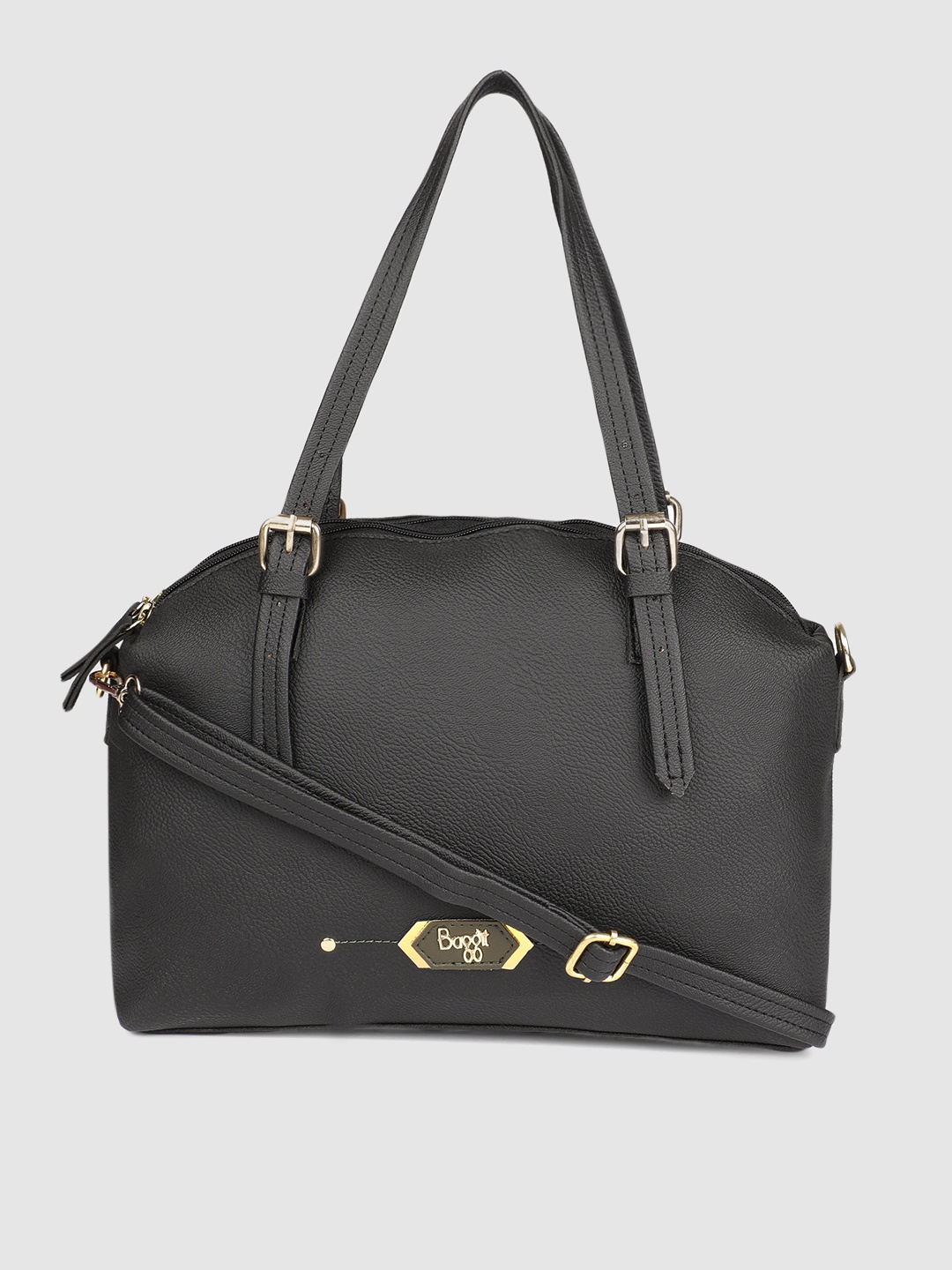 

Baggit Black Solid Shoulder Bag