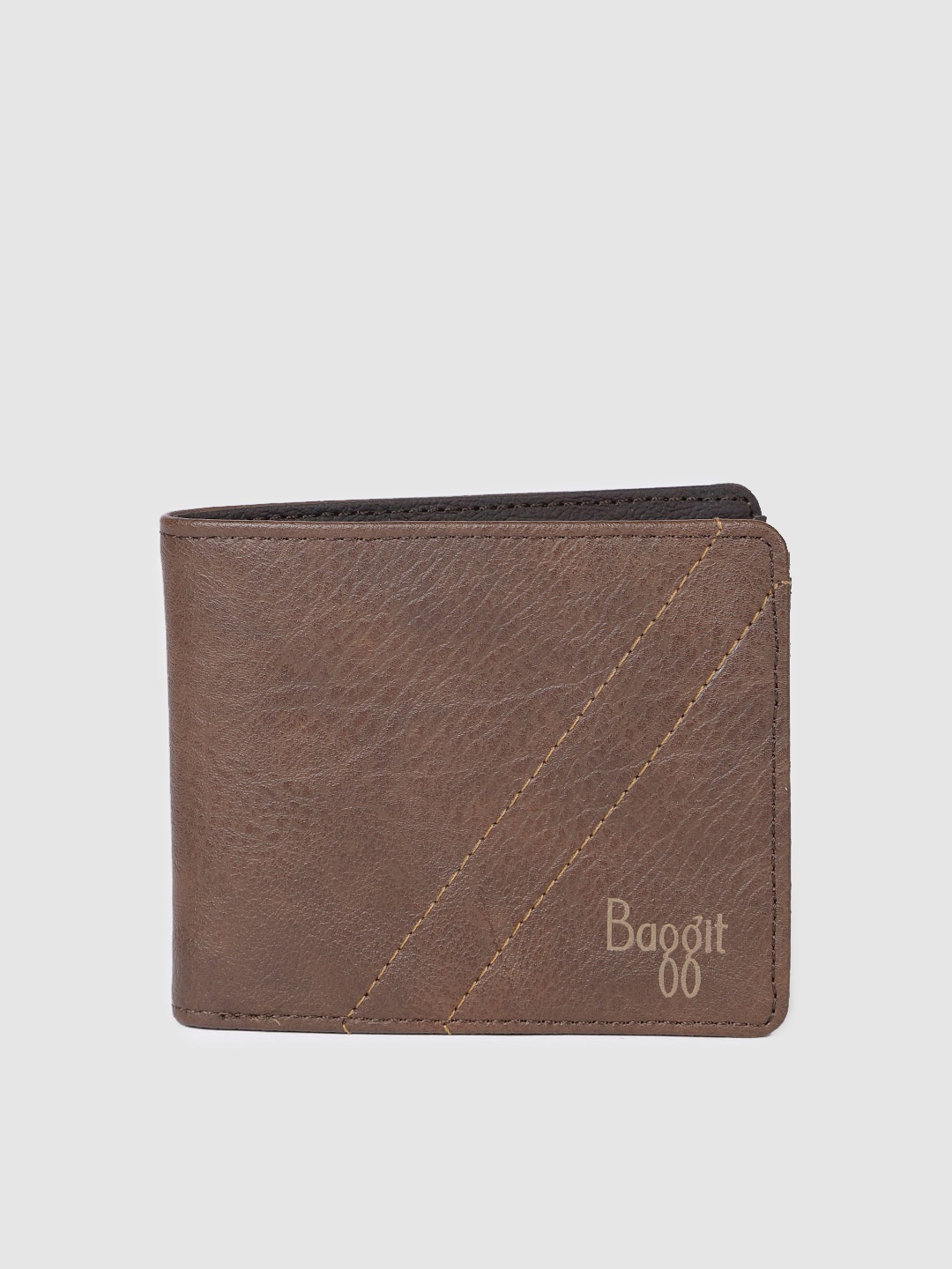 

Baggit Men Brown Textured DAVIDSON ESCAPE Two Fold Wallet