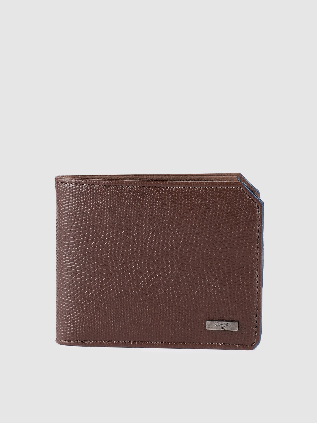 

Baggit Men Brown Textured Two Fold Wallet