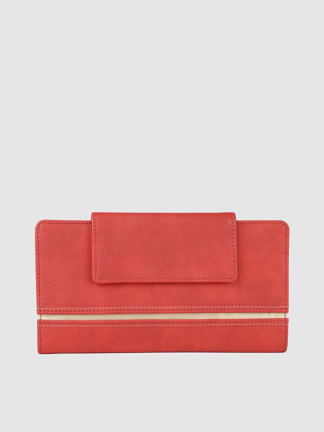 

Baggit Women Red Solid Two Fold Wallet