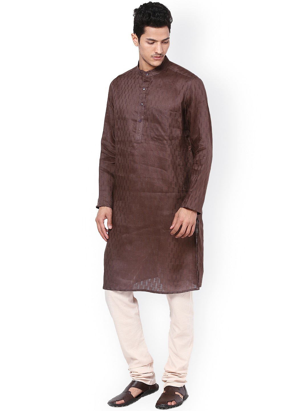 

even Brown Kurta