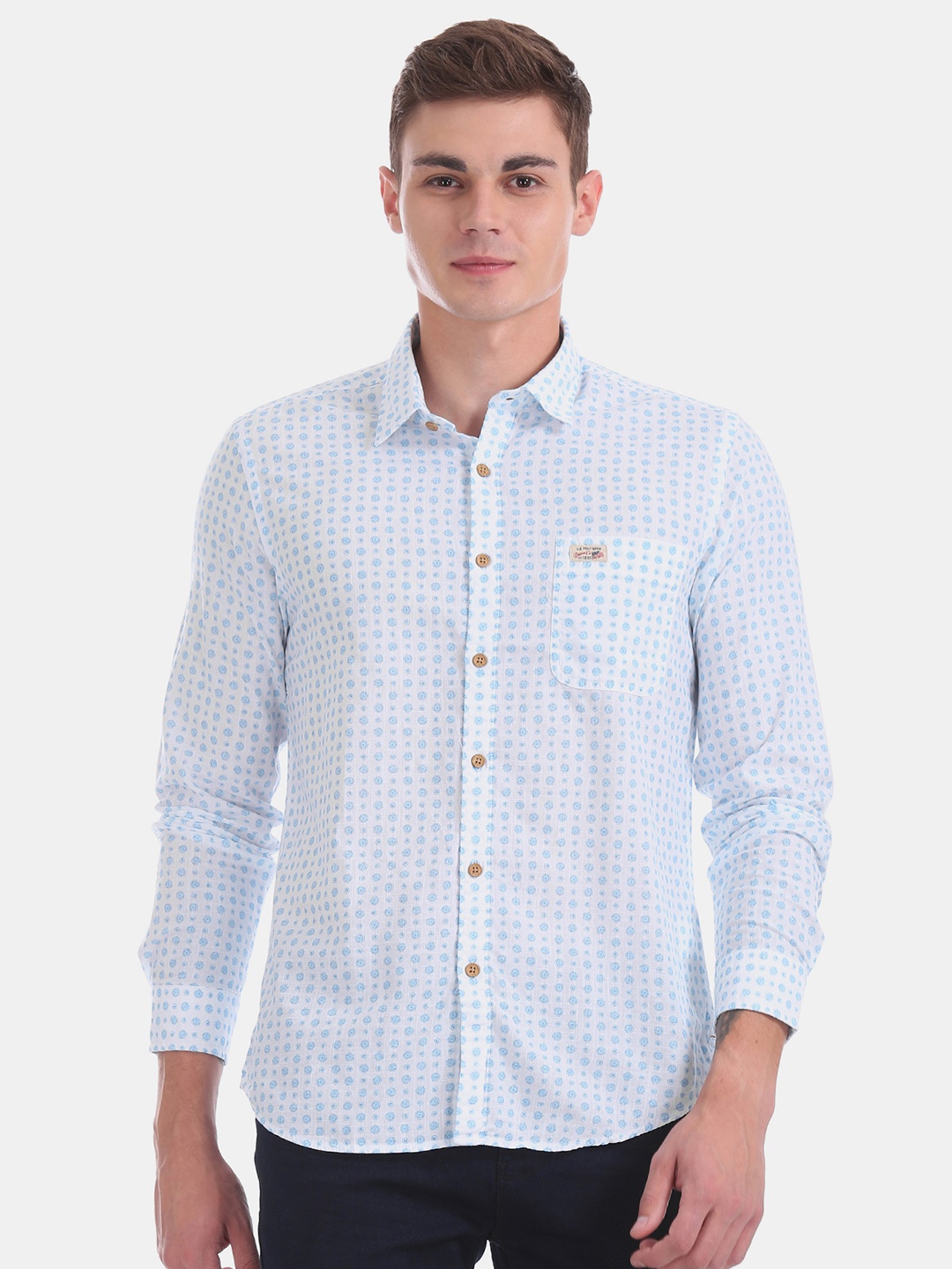 

U.S. Polo Assn. Denim Co. Men Printed Casual Shirt, Na