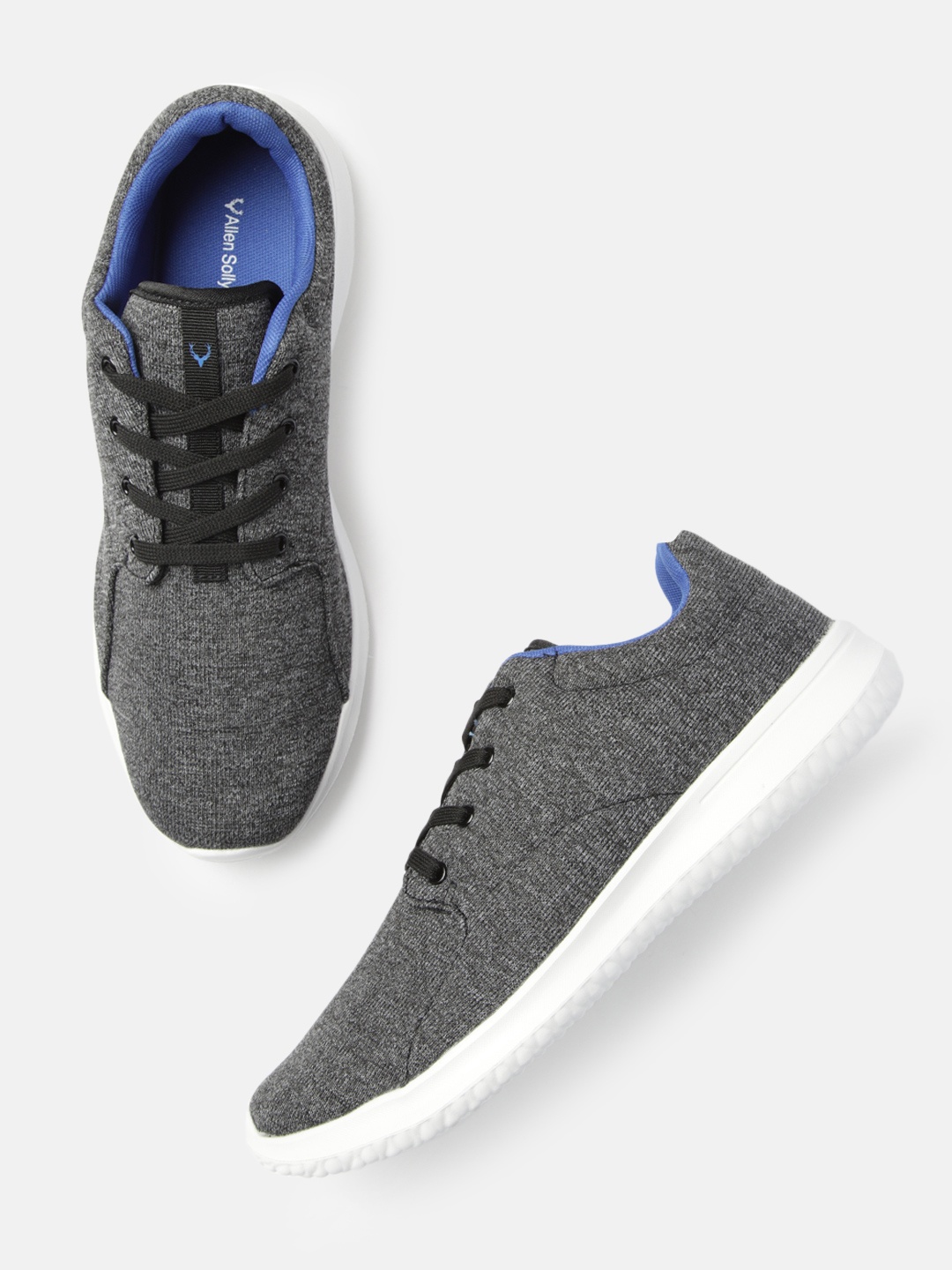 

Allen Solly Men Grey Solid Sneakers