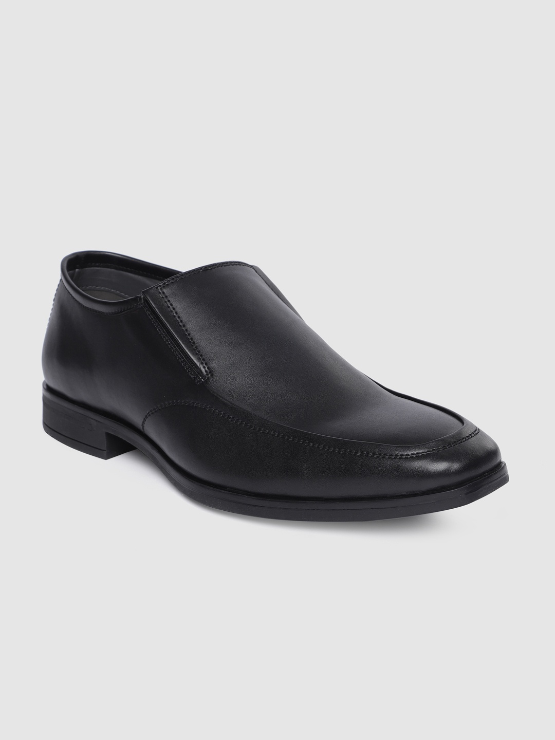 

Peter England Men Black Formal Slip-on Shoes