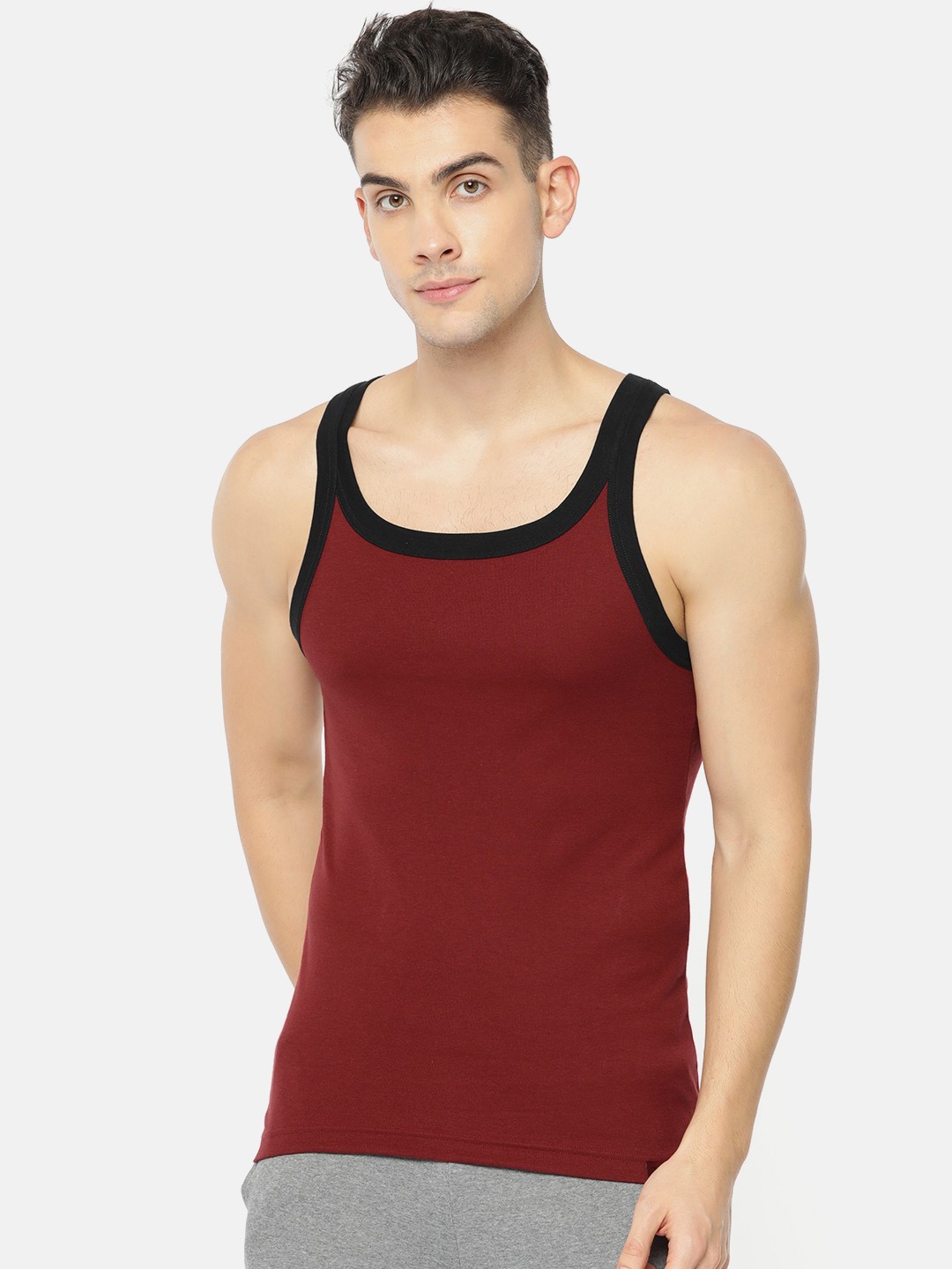 

Van Heusen Athleisure Solid Moisture Wicking Ultra Soft Vest, Maroon