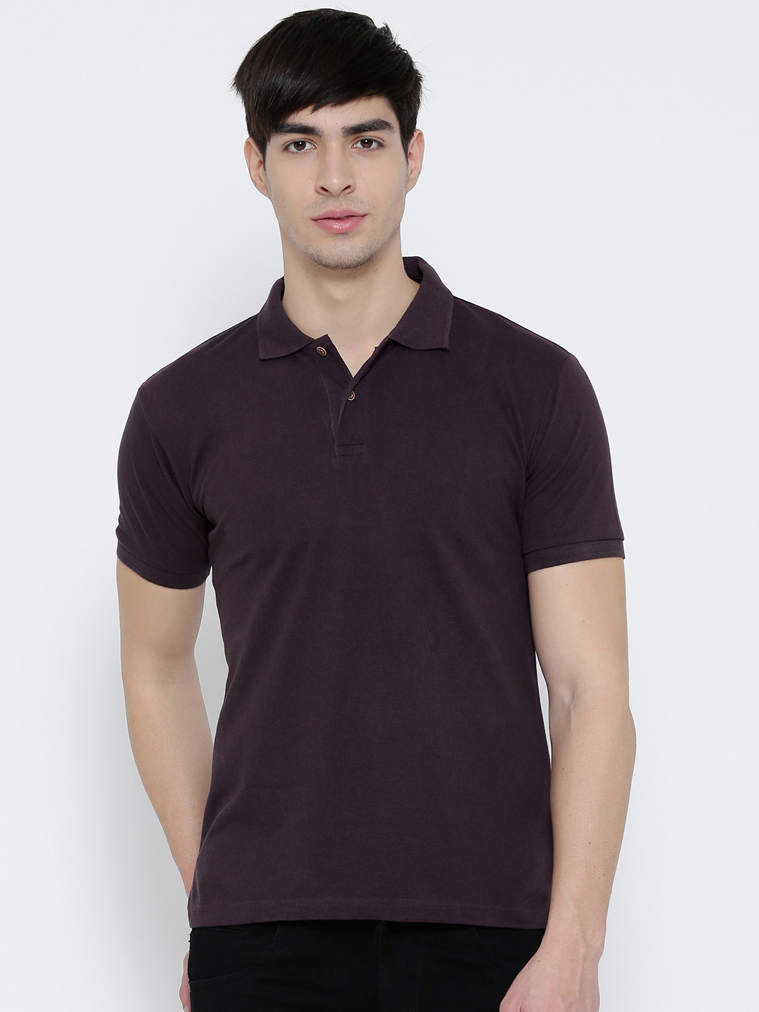 

Highlander Purple Polo Pure Cotton T-shirt