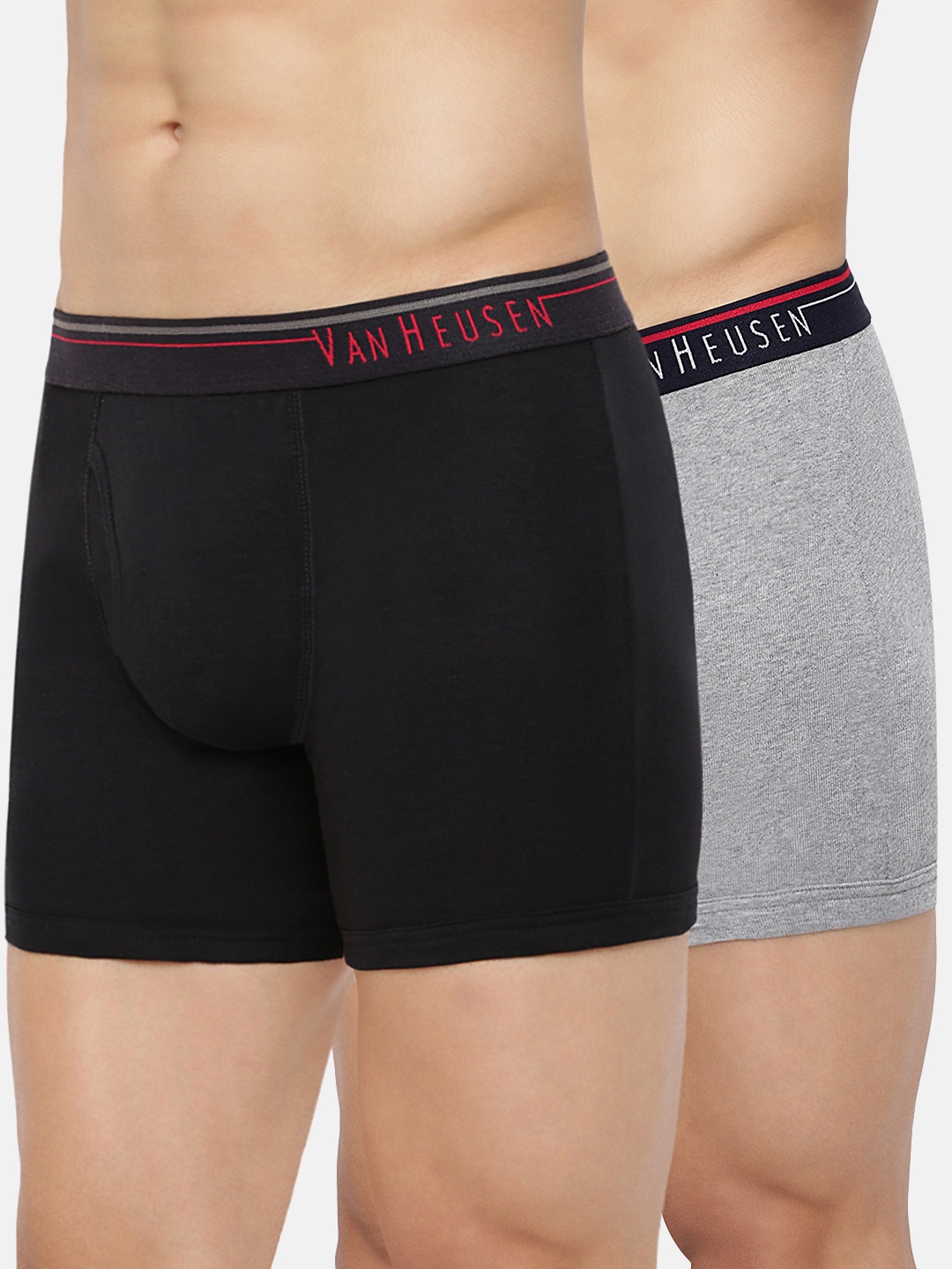 

Van Heusen Men Pack of 2 Solid Anti Bacterial Colour Fresh Boxer Briefs, Black