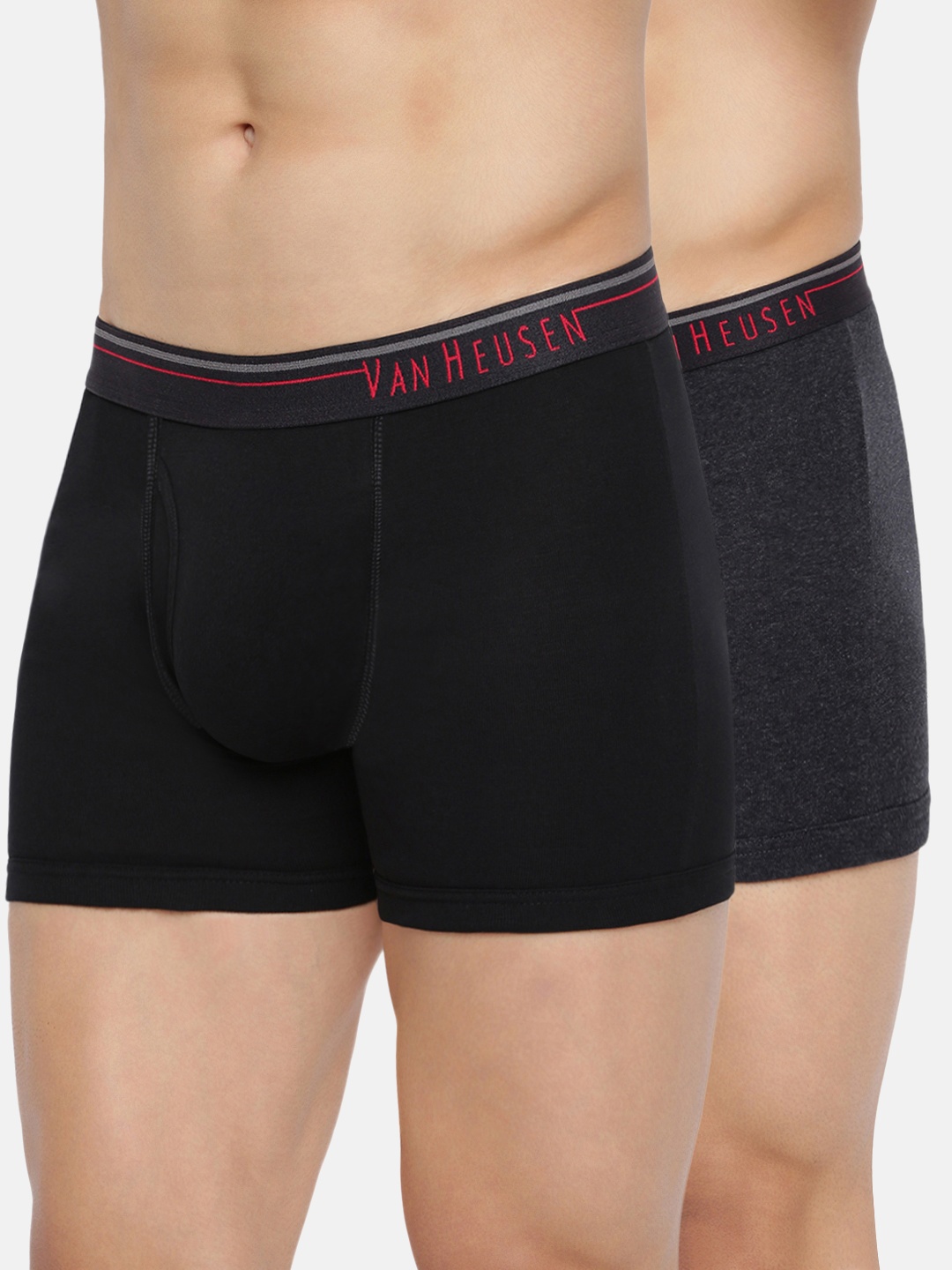 

Van Heusen Men Black Pack of 2 Solid Anti Bacterial Colour Fresh Boxer Briefs