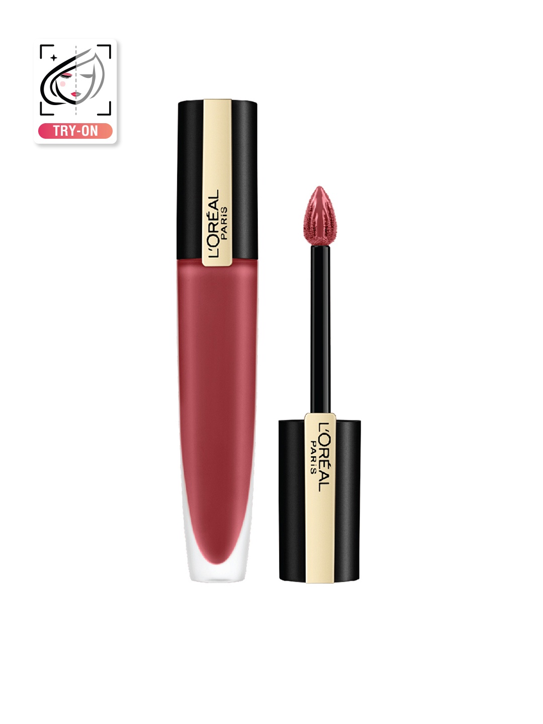 

LOreal Paris Rouge Signature Matte Liquid Lipstick - 129 I Lead 7 ml, Nude