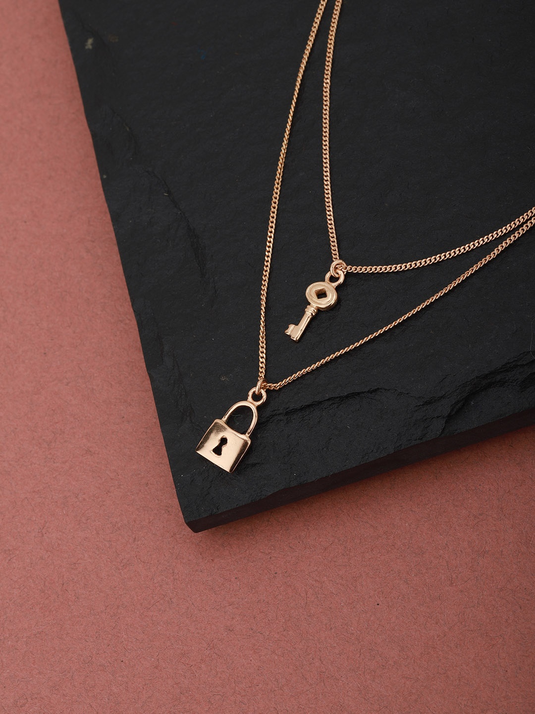 

Carlton London Rose Gold-Plated Layered Necklace