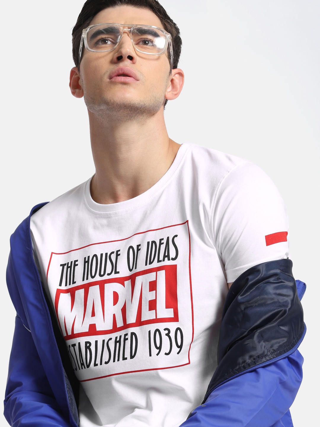 

Kook N Keech Marvel Men White Printed Round Neck Pure Cotton T-shirt