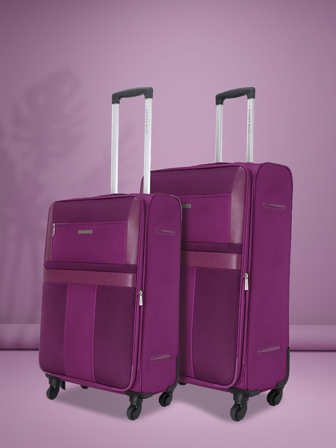 

Nasher Miles Unisex Purple Water Resistant Trolley Bag