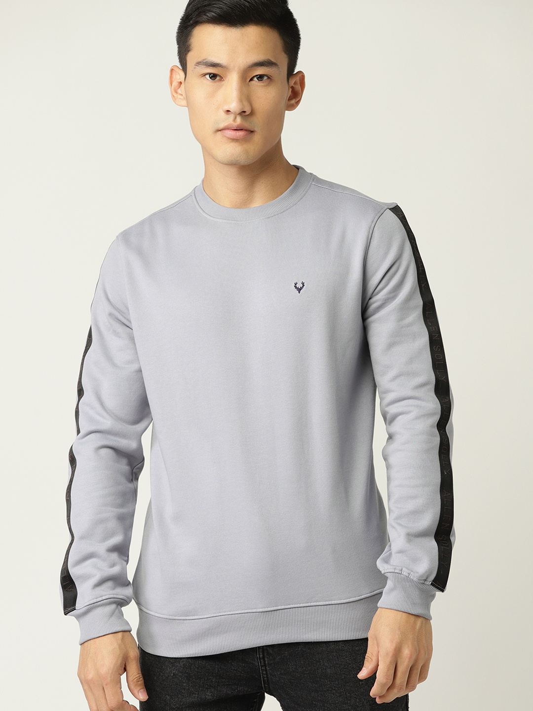 

Allen Solly Sport Men Grey Solid Sweatshirt