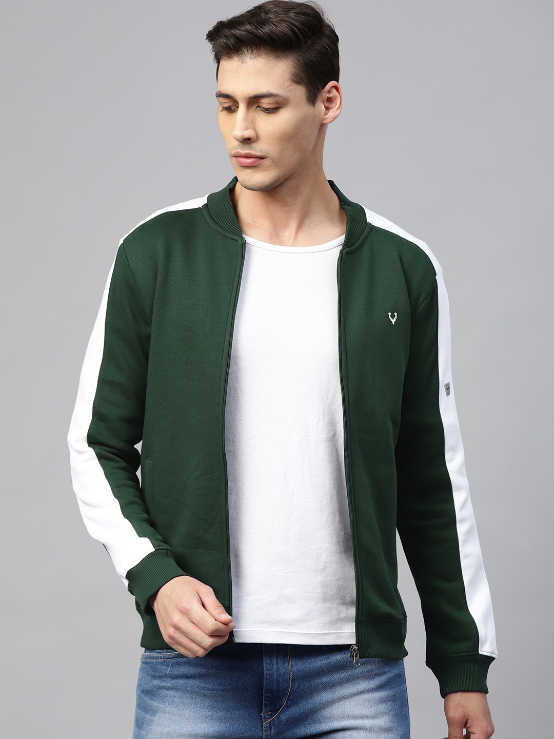 

Allen Solly Sport Men Green Solid Sweatshirt