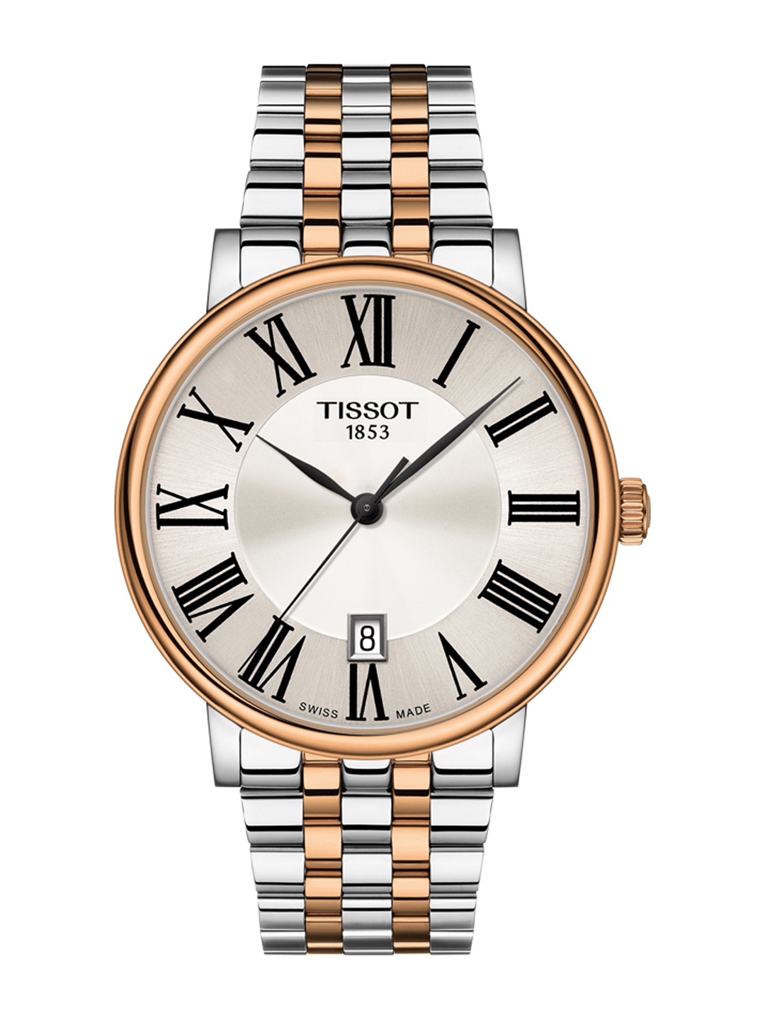 

TISSOT Men Silver-Toned Carson Premium Swiss Analogue Watch T1224102203300