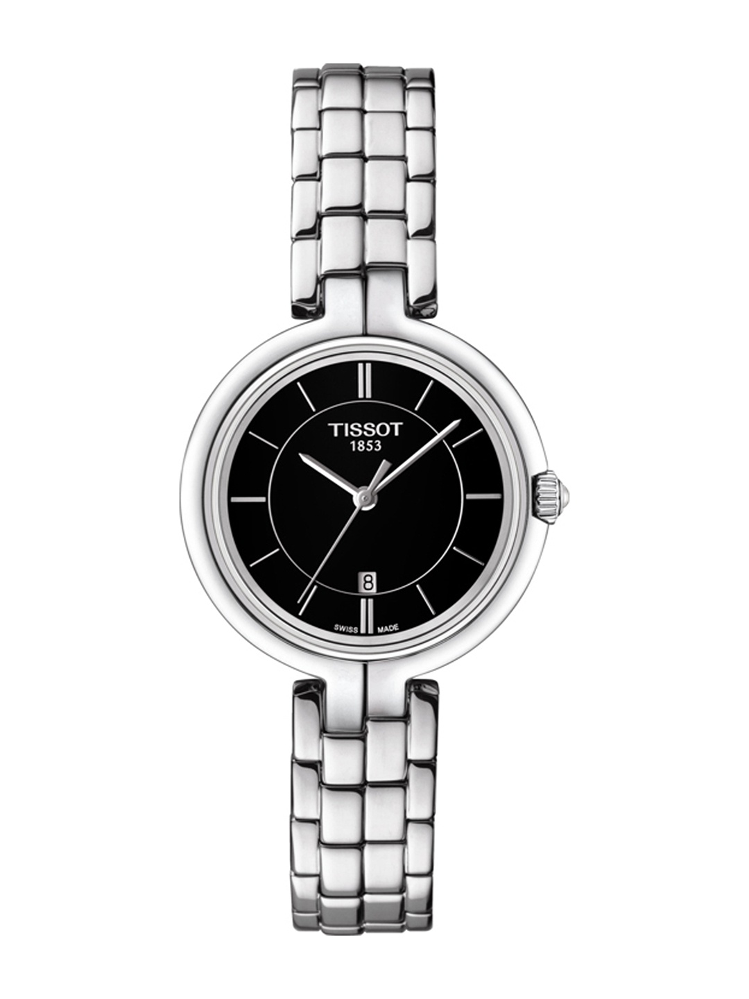

TISSOT Women Black Flamingo Swiss Analogue Watch T0942101105100