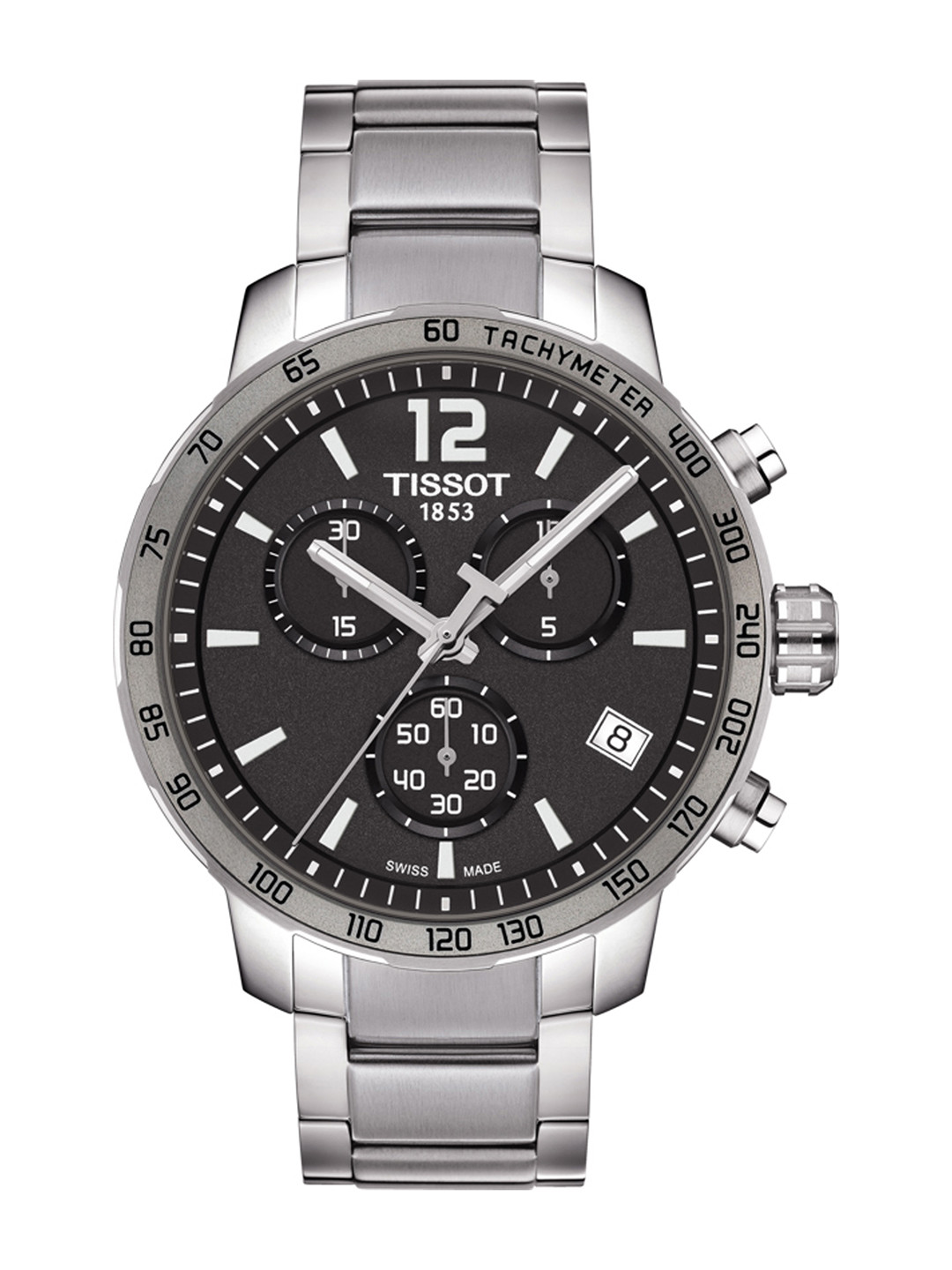

TISSOT Men Charcoal Grey Quickster Chronograph Watch T0954171106700