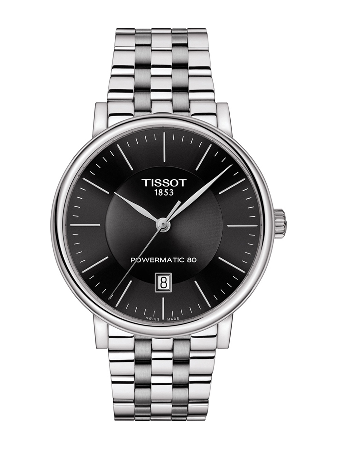 

TISSOT Men Black Carson Premium Powermatic 80 Swiss Analogue Watch T1224071105100