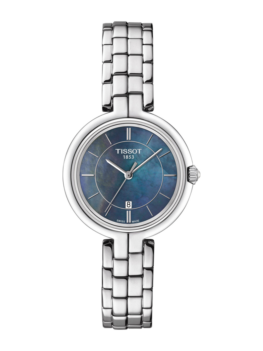 

TISSOT Women Black Flamingo Mother of Pearl Swiss Analogue Watch T0942101112100