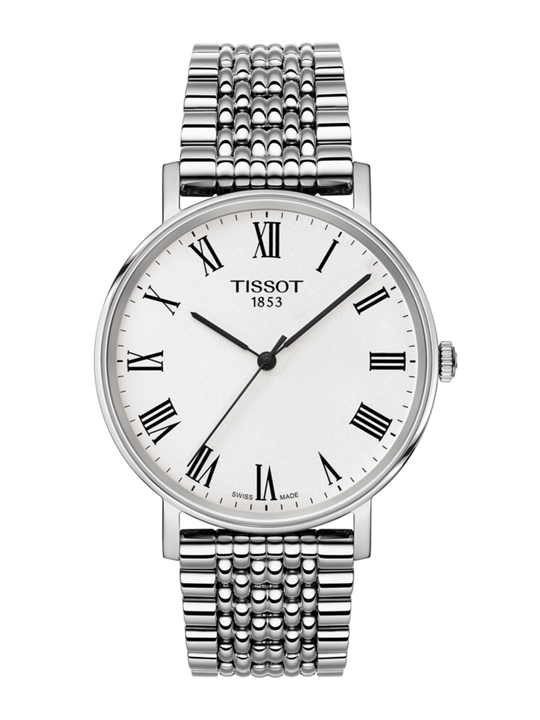 

TISSOT Men Silver-Toned Everytime Medium Analogue Watch T1094101103300