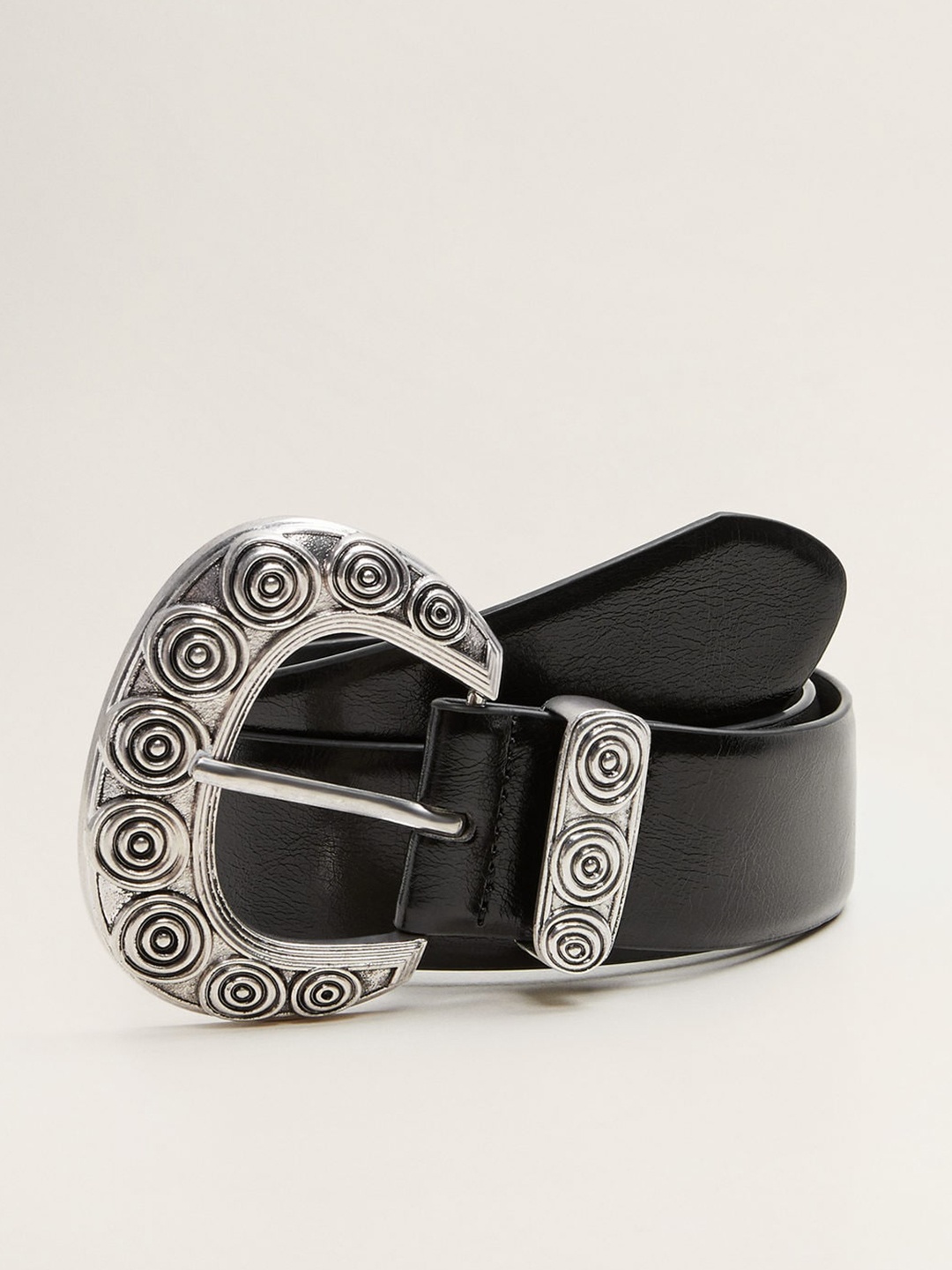 

MANGO Women Black Solid Belt