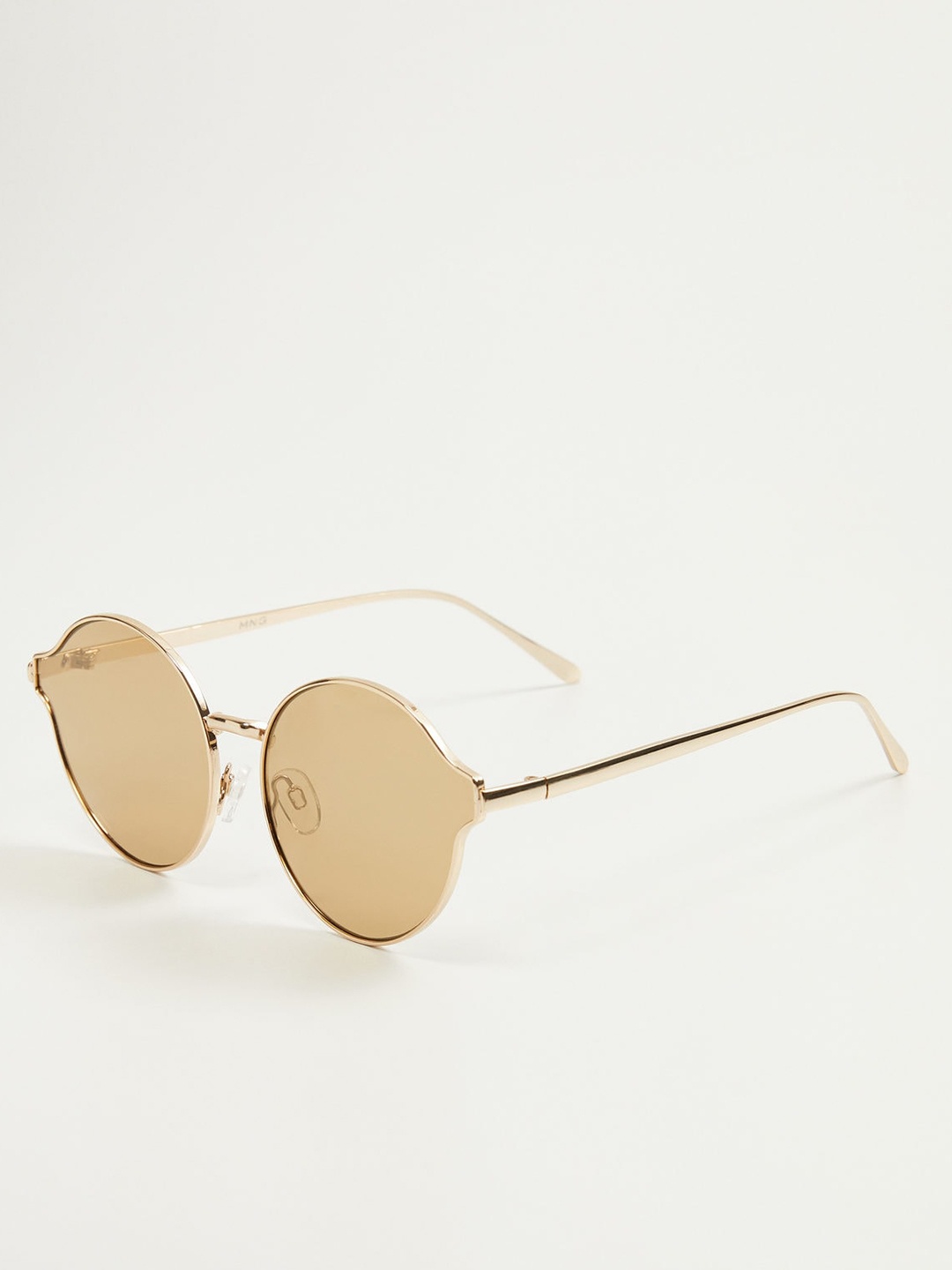 

MANGO Women Round Sunglasses 53013751, Brown
