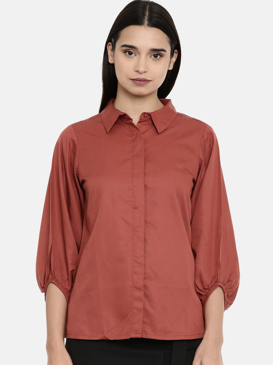 

AND Women Rust Solid Top