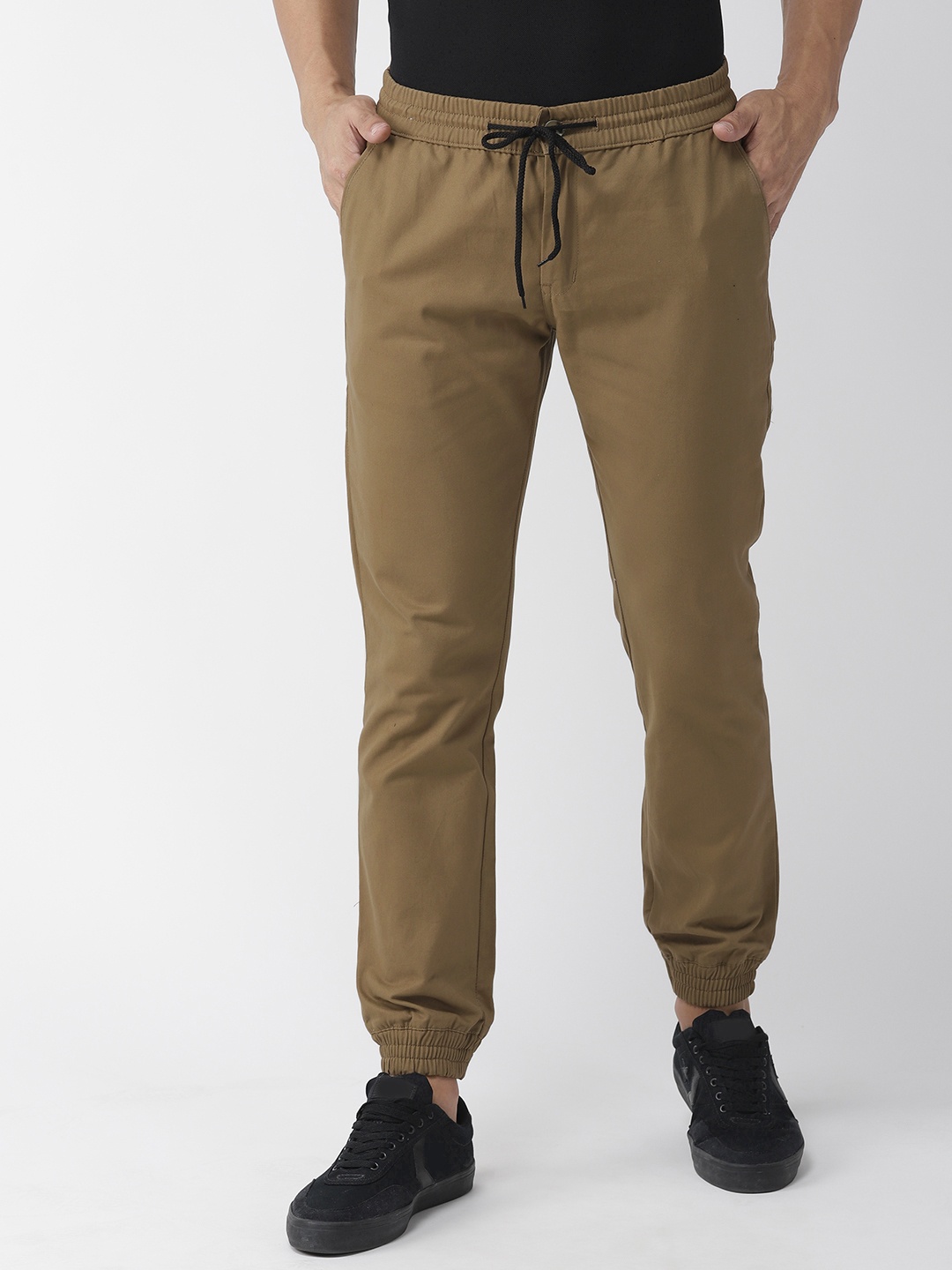 

Hubberholme Men Brown Slim Fit Solid Joggers