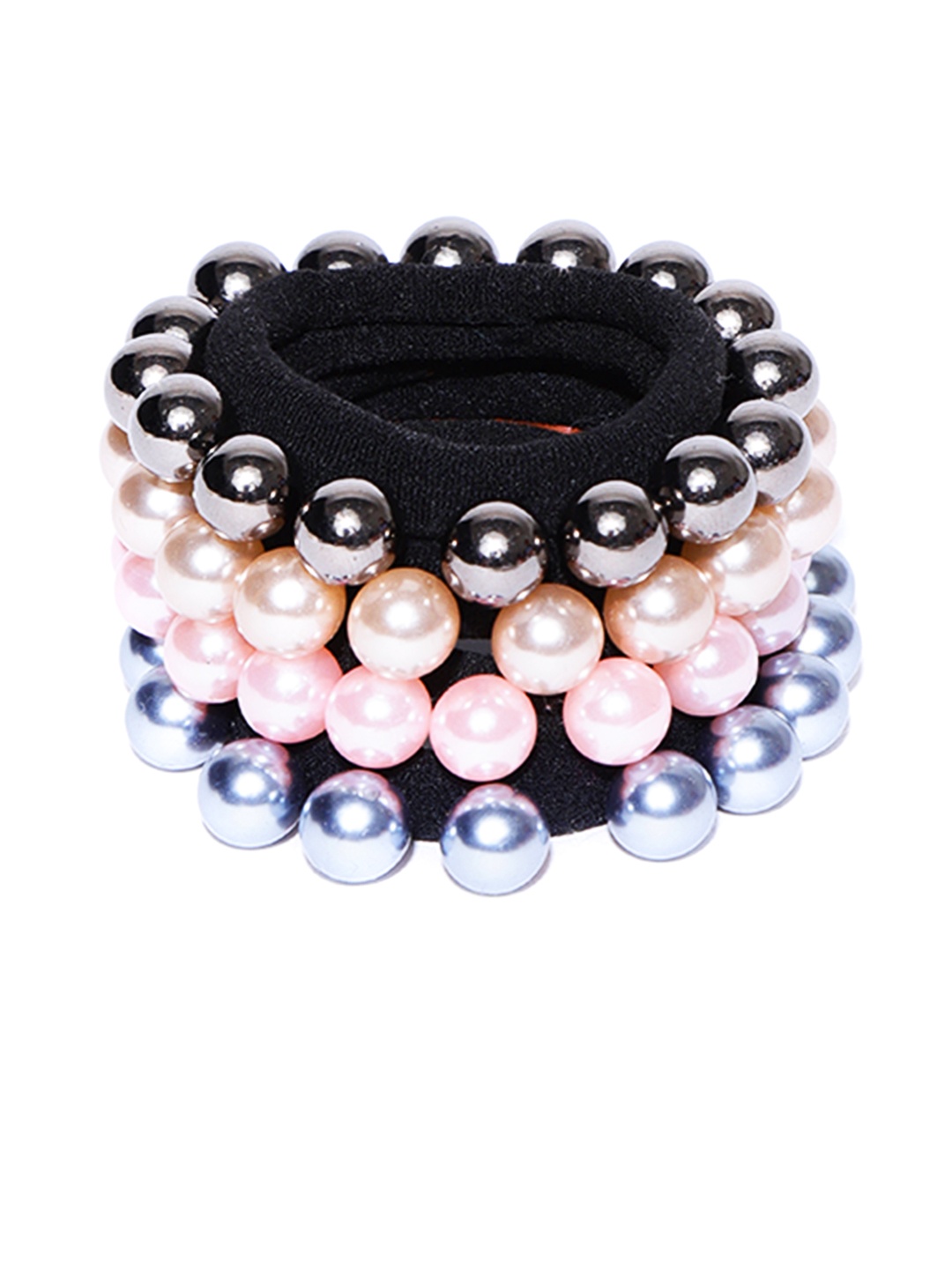 

PRITA BY PRIYAASI Set of 4 Ponytail Holders, Black