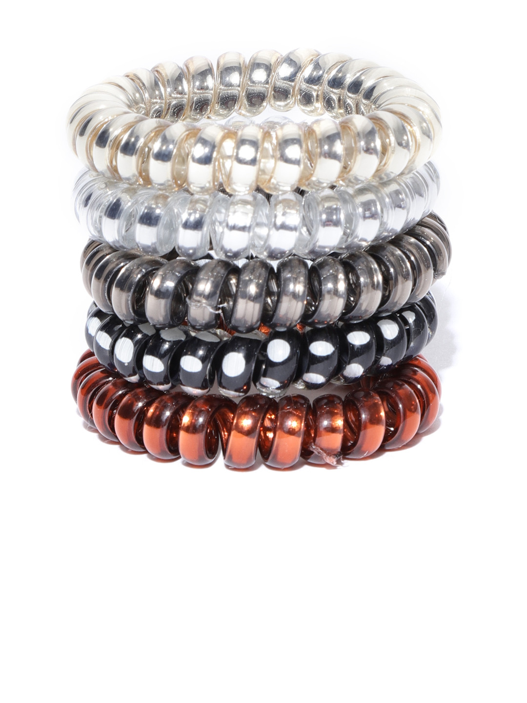 

PRITA BY PRIYAASI Set of 5 Ponytail Holders, Multi