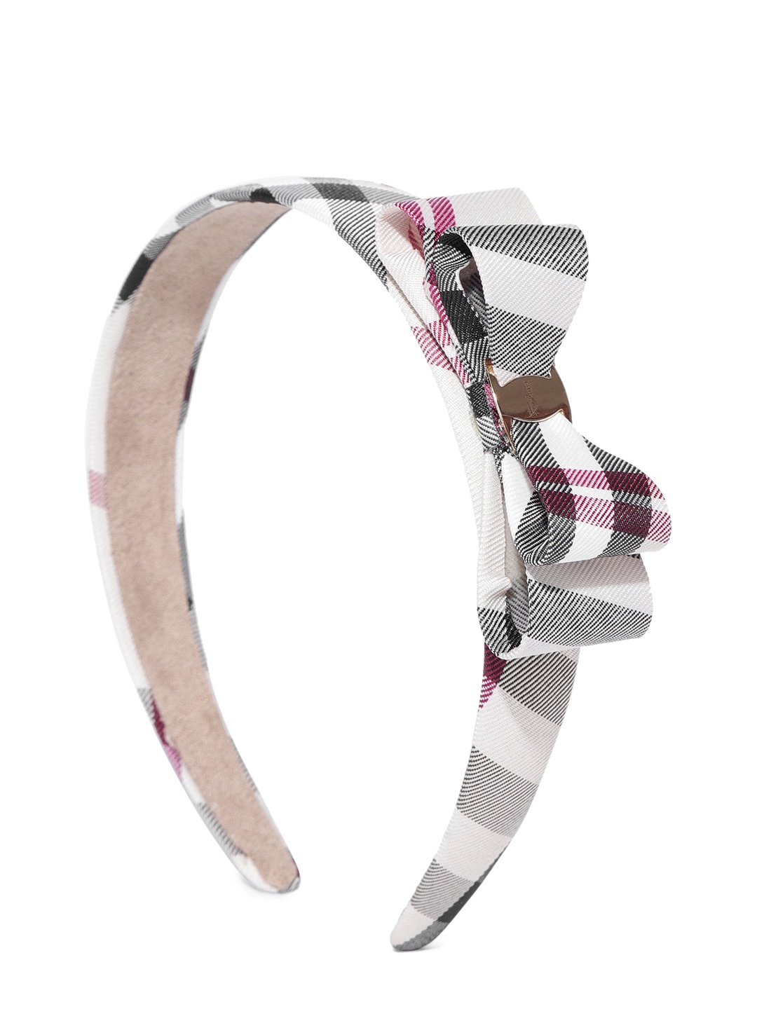 

PRITA BY PRIYAASI Black & Beige Checked Hairband