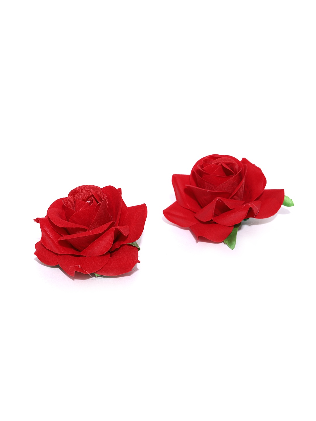 

Priyaasi Set of 2 Red Rose-Shaped Alligator Hair Clips