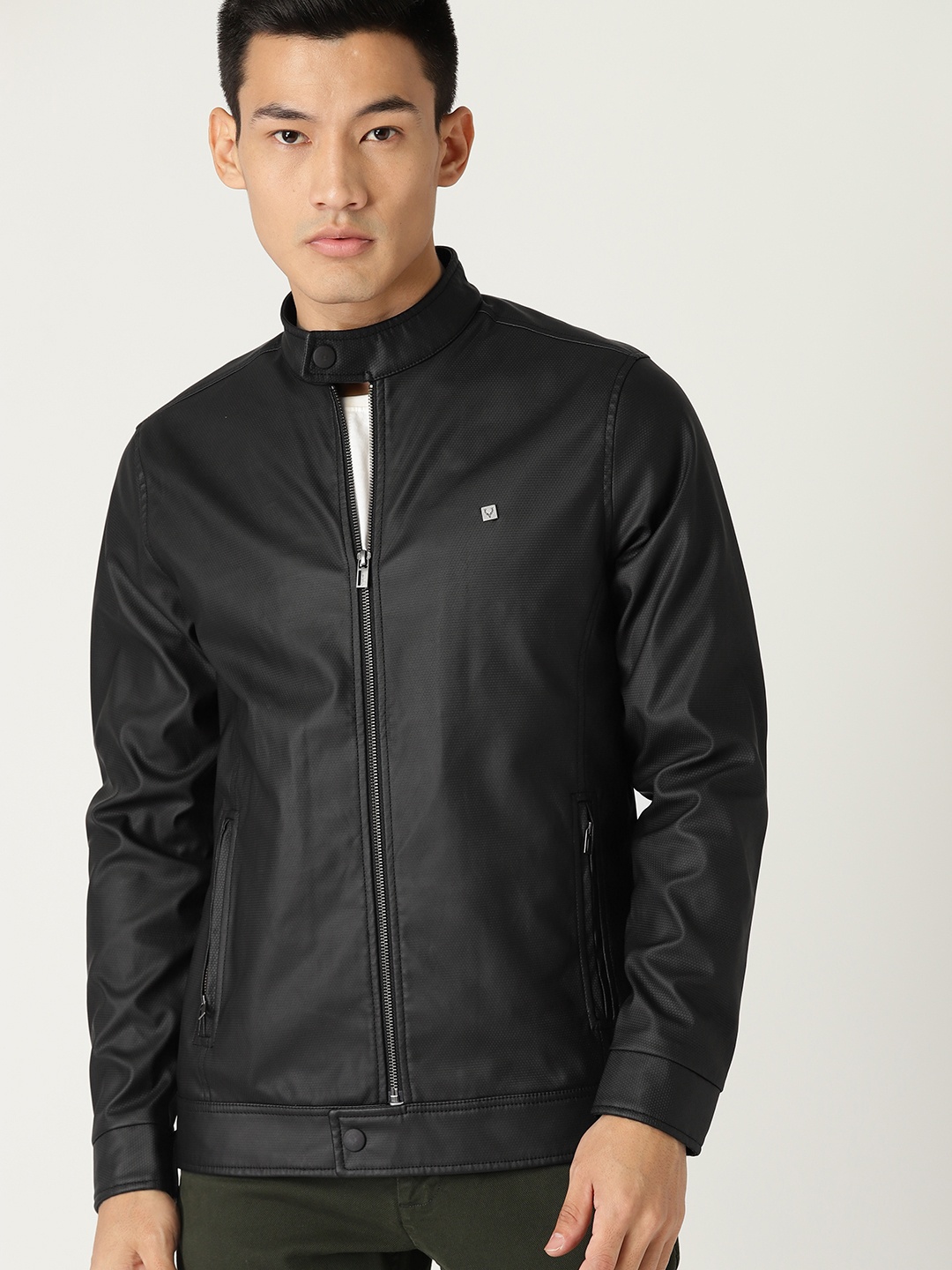 

Allen Solly Men Black Solid Tailored Jacket