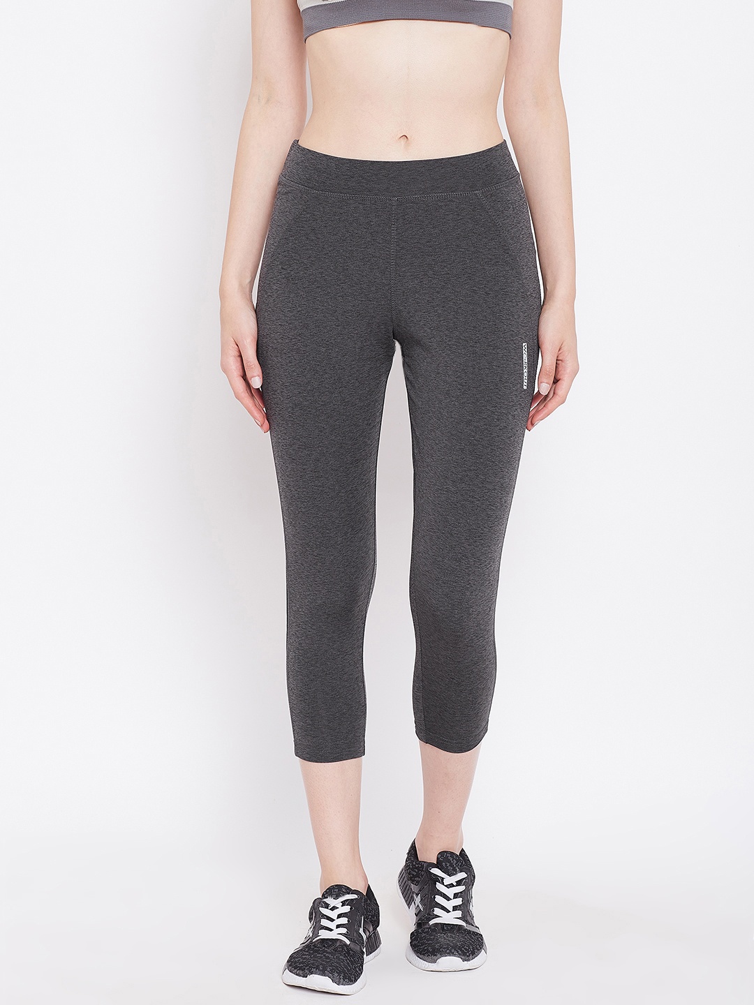 

Sweet Dreams Charcoal Grey Workout Capris