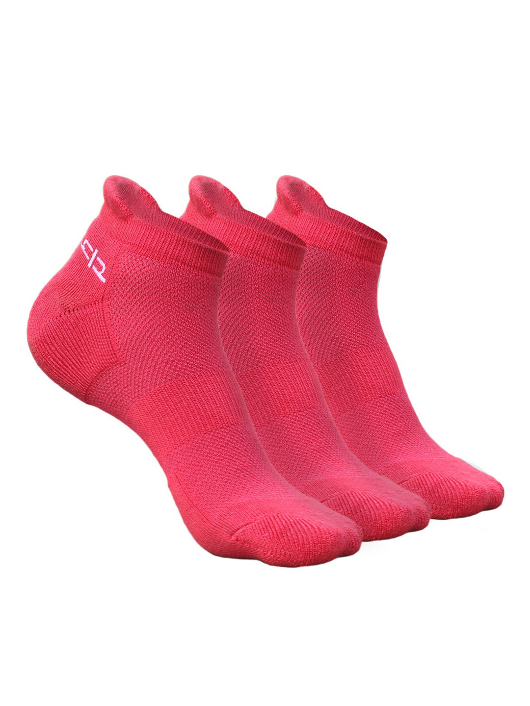 

Heelium Women Pack of 3 Bamboo Super Soft & Odour-Free Breathable Ankle-Length Socks, Pink