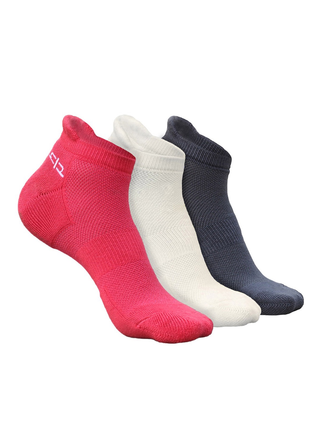 

Heelium Women Pack of 3 Bamboo Super Soft & Odour-Free Breathable Ankle-Length Socks, Pink