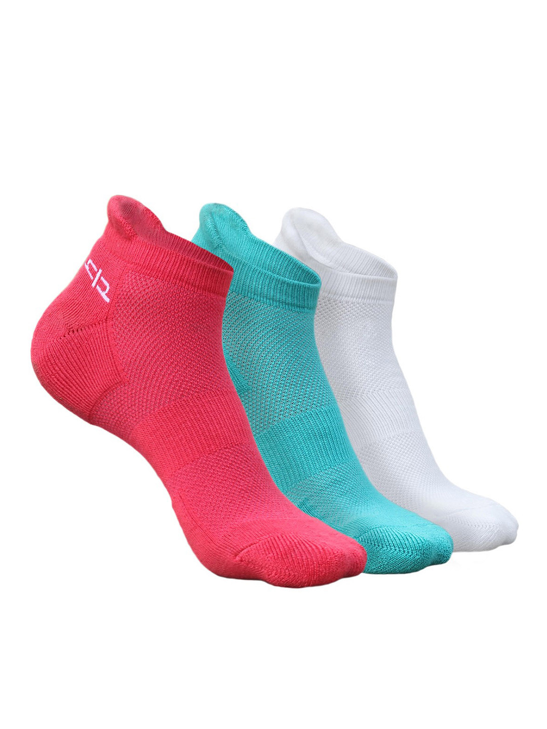 

Heelium Women Pack of 3 Bamboo Super Soft & Odour-Free Breathable Ankle-Length Socks, Pink