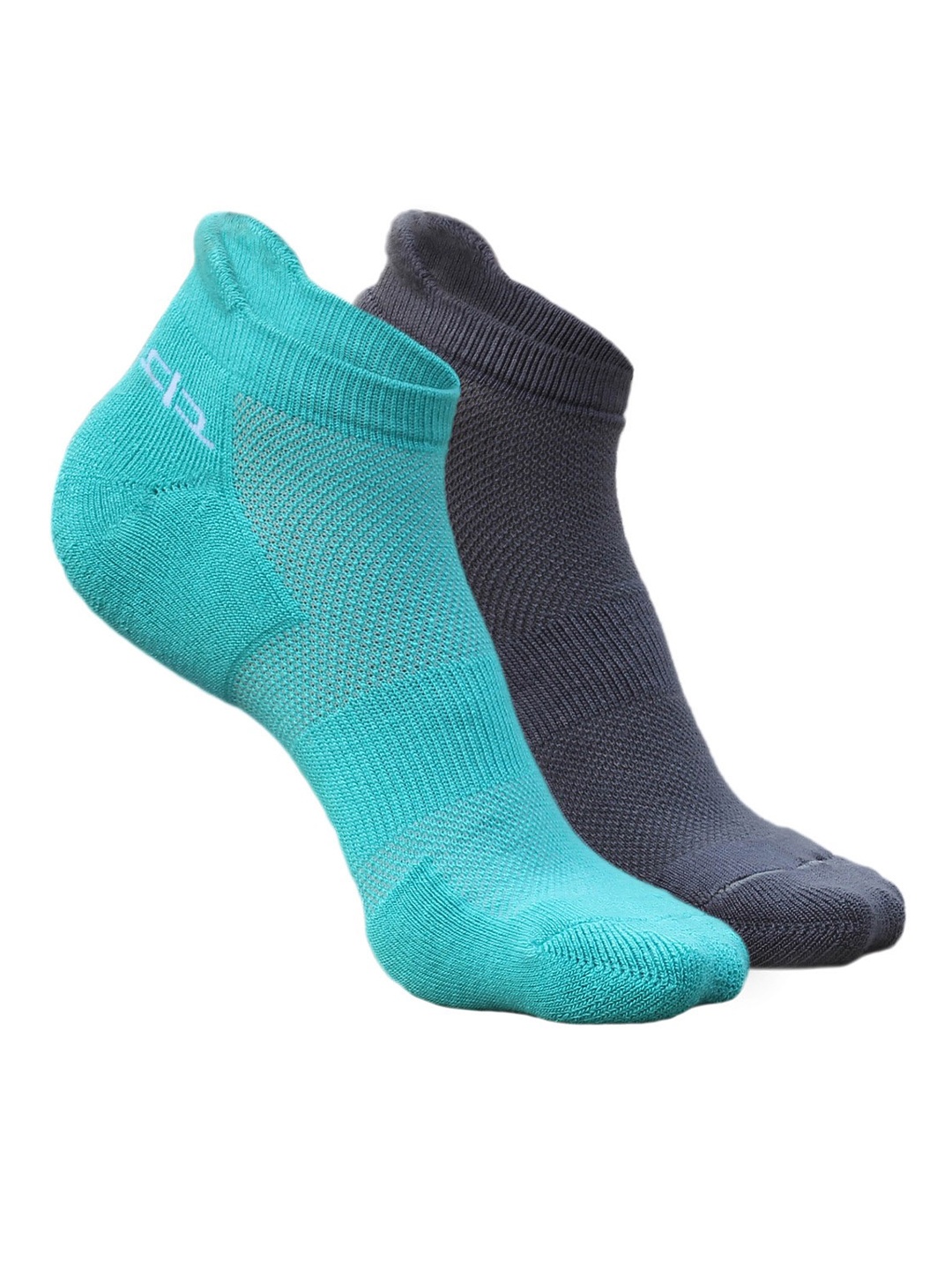 

Heelium Women Pack of 2 Bamboo Super Soft & Odour-Free Breathable Ankle-Length Socks, Teal