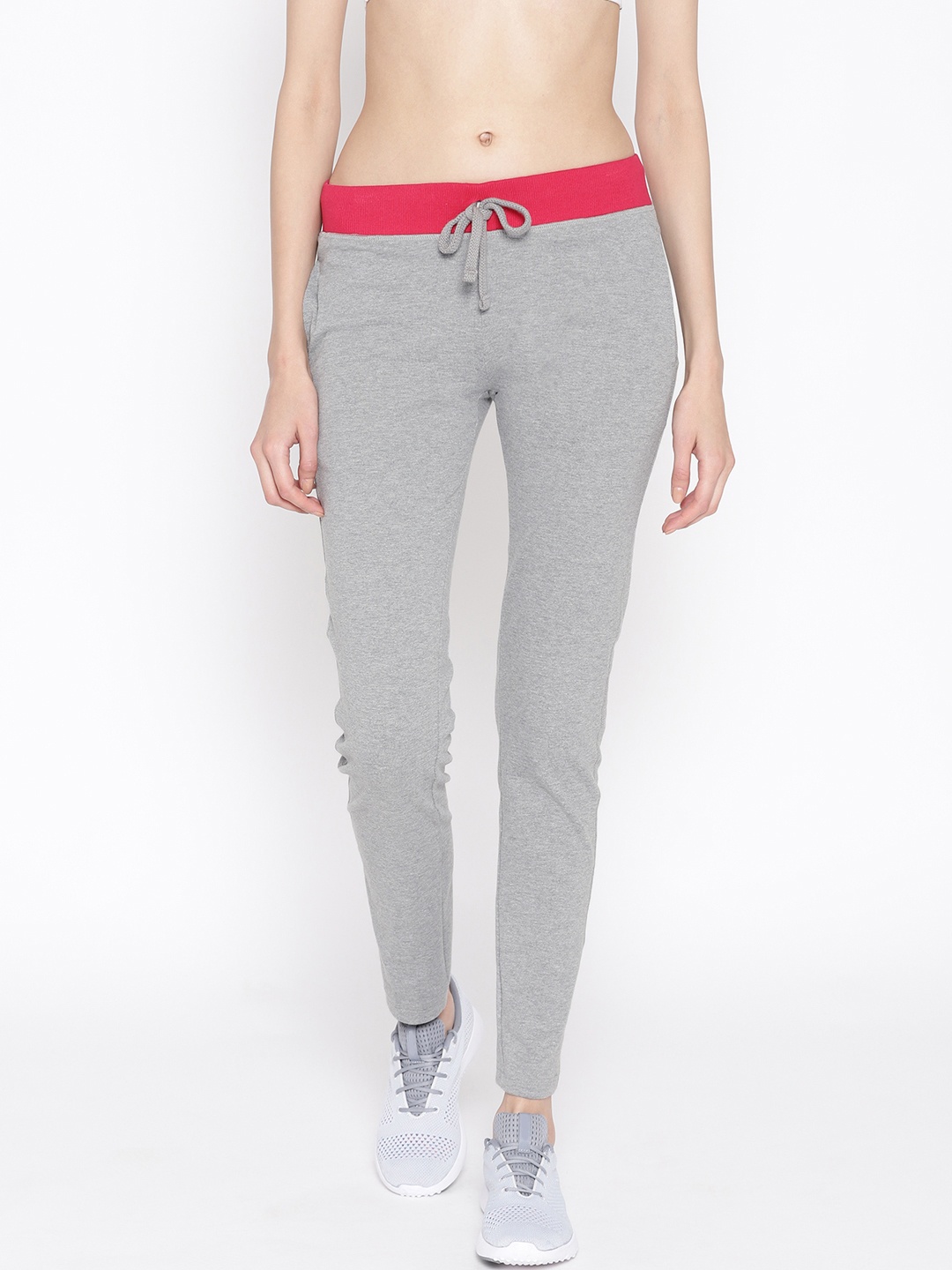 

Cayman Women Grey Melange Solid Track Pants