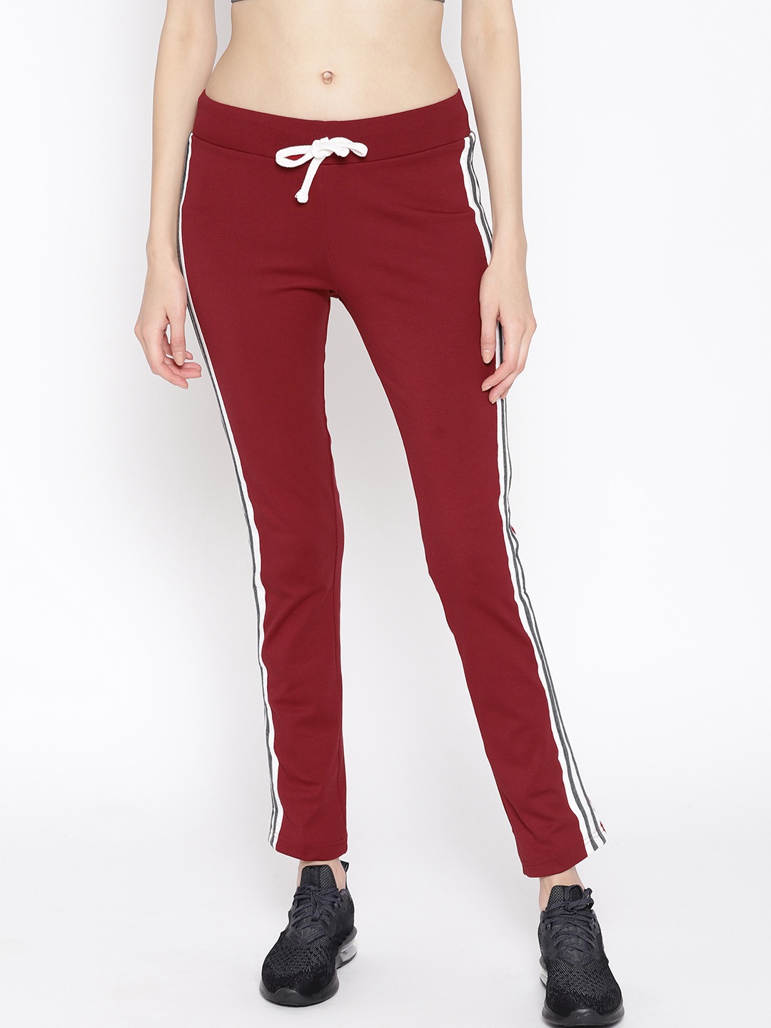 

Cayman Women Maroon Solid Track Pants